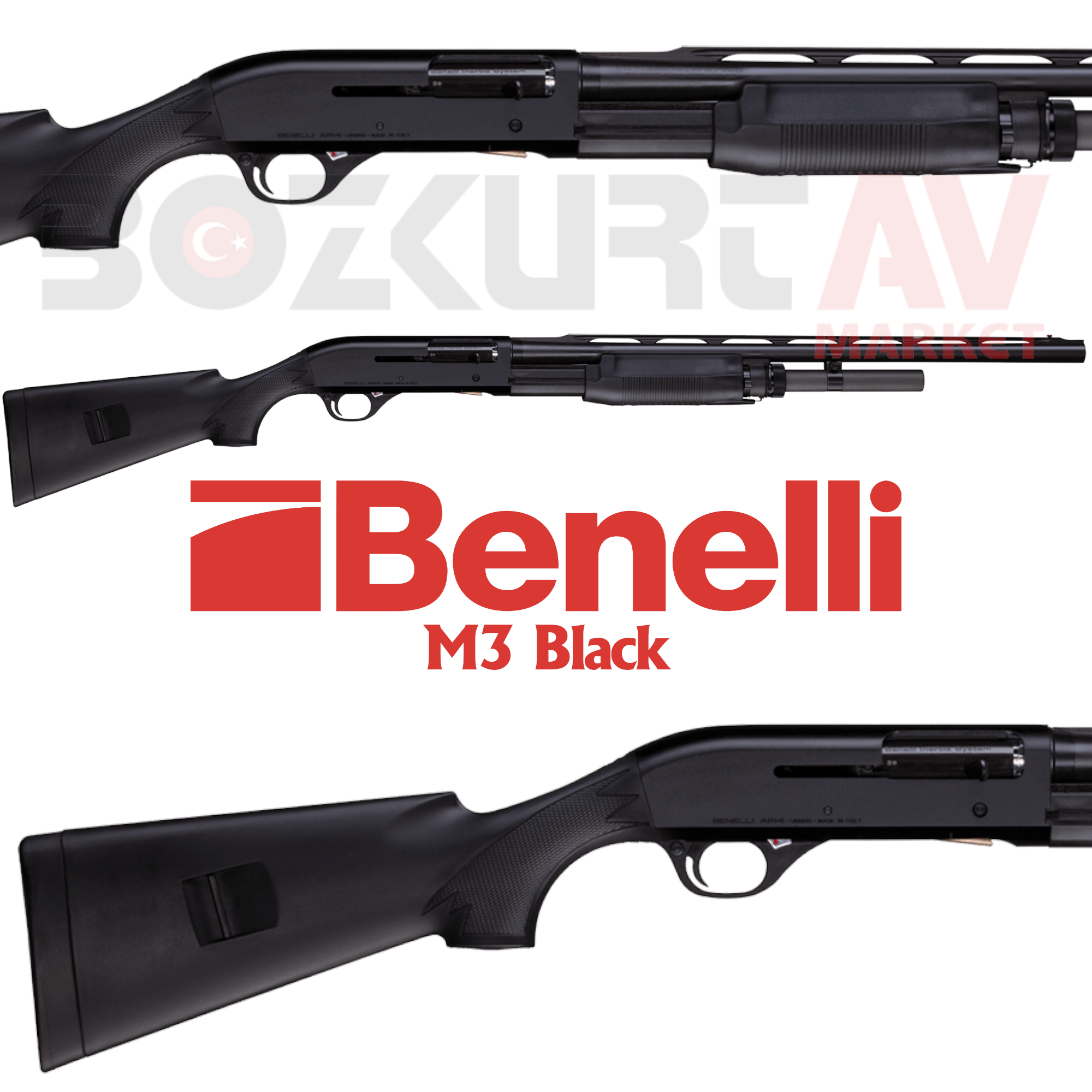 Benelli M3 Black Pompalı - Otomatik Av Tüfeği