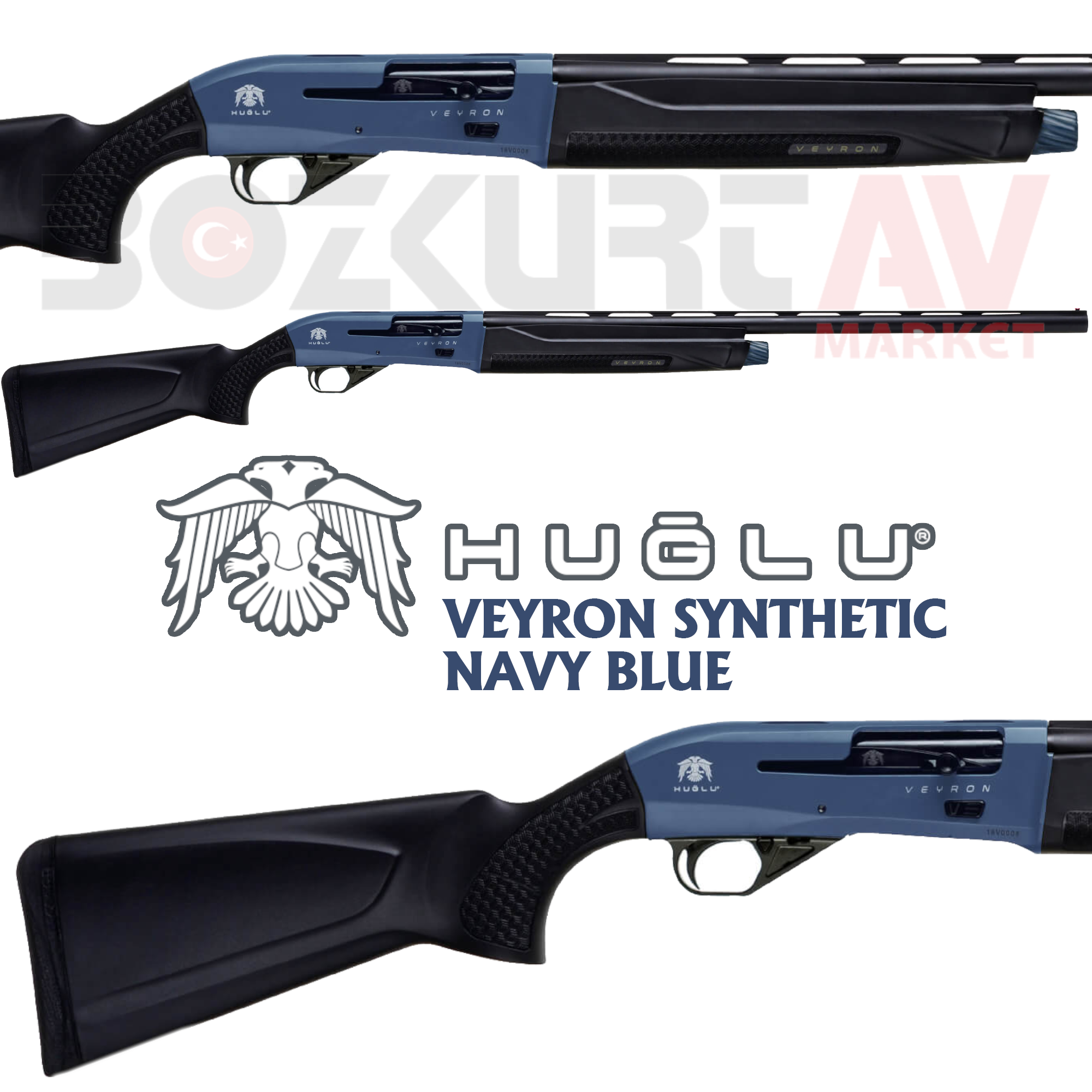 Huğlu Veyron Synthetic Navy Blue Otomatik Av Tüfeği