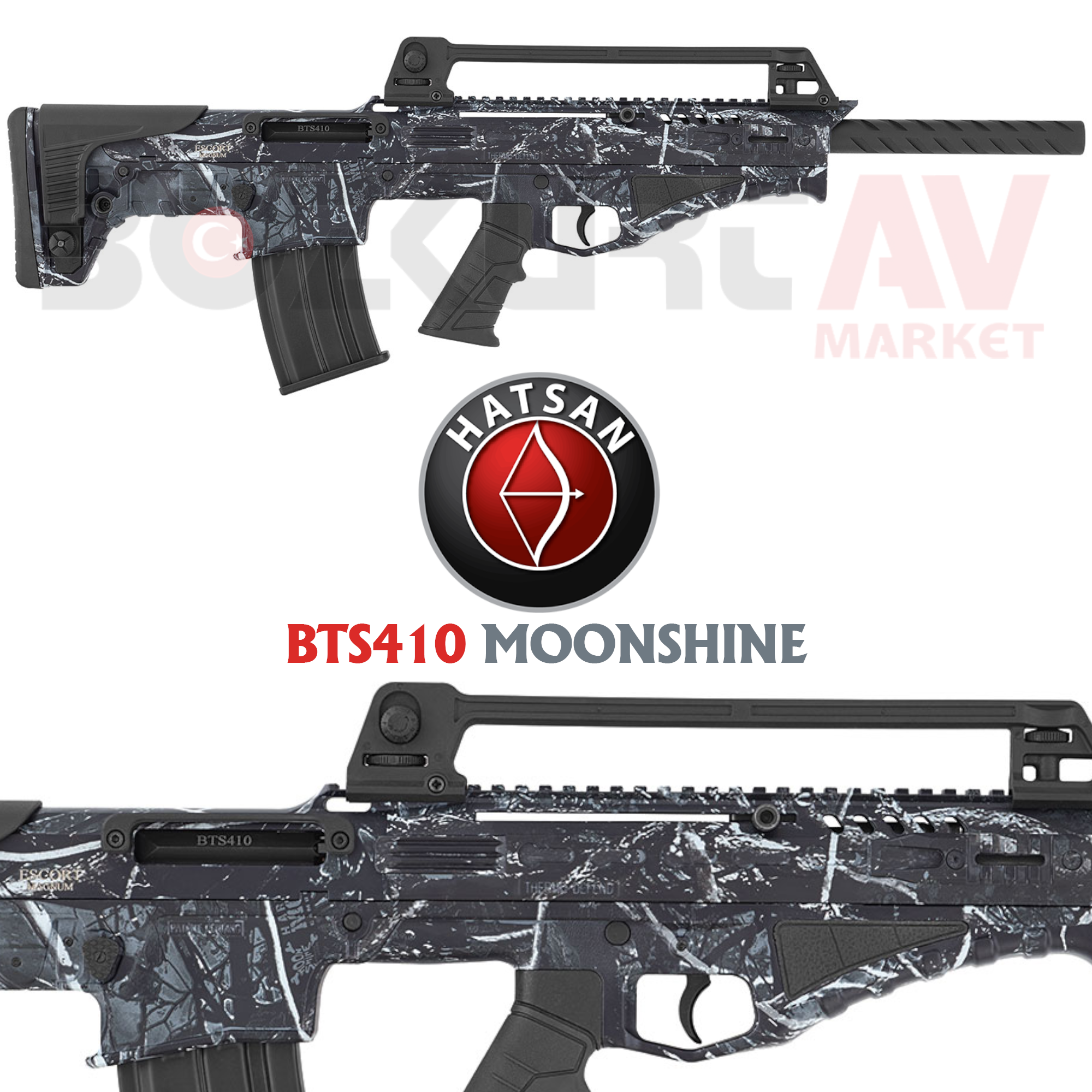 Hatsan Escort Magnum BTS410 Bullpup Moonshine Otomatik Av Tüfeği