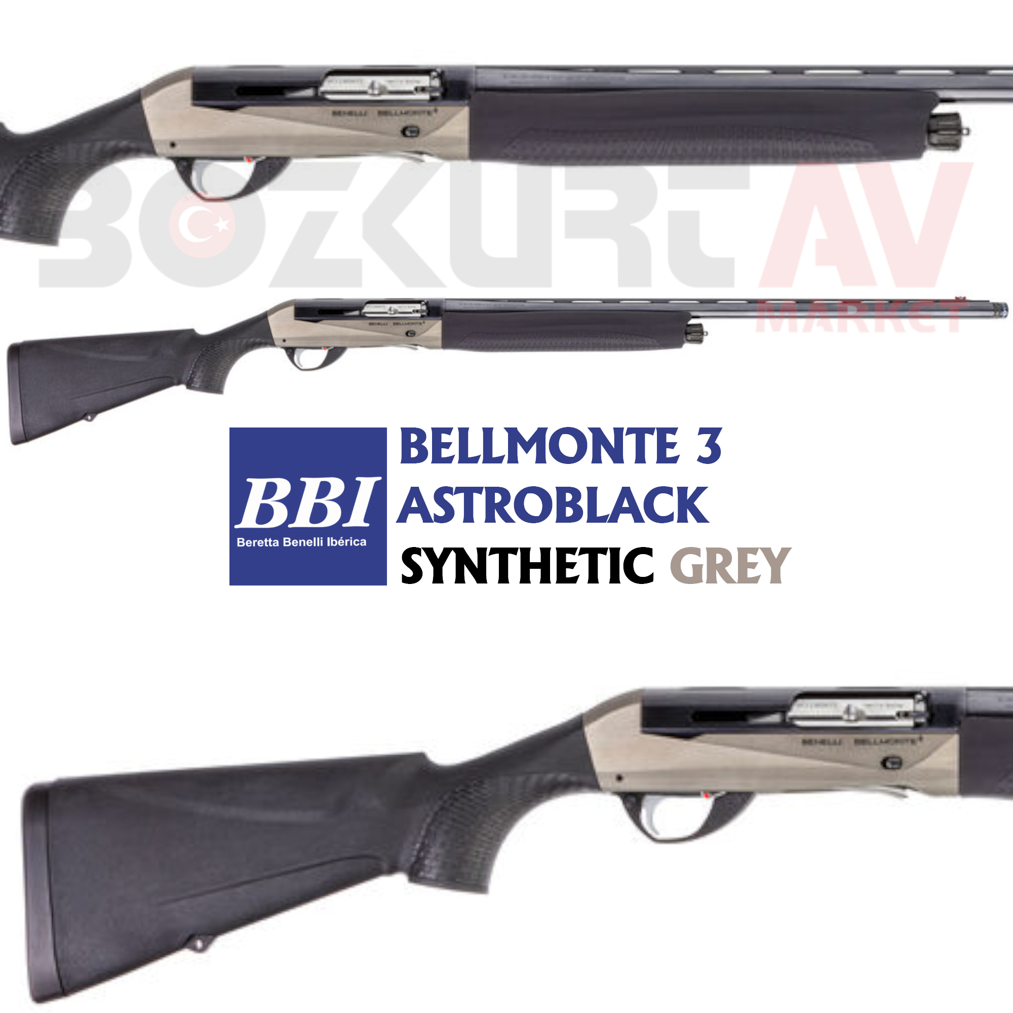 Benelli Bellmonte 3 Astroblack Synthetic Grey Otomatik Av Tüfeği