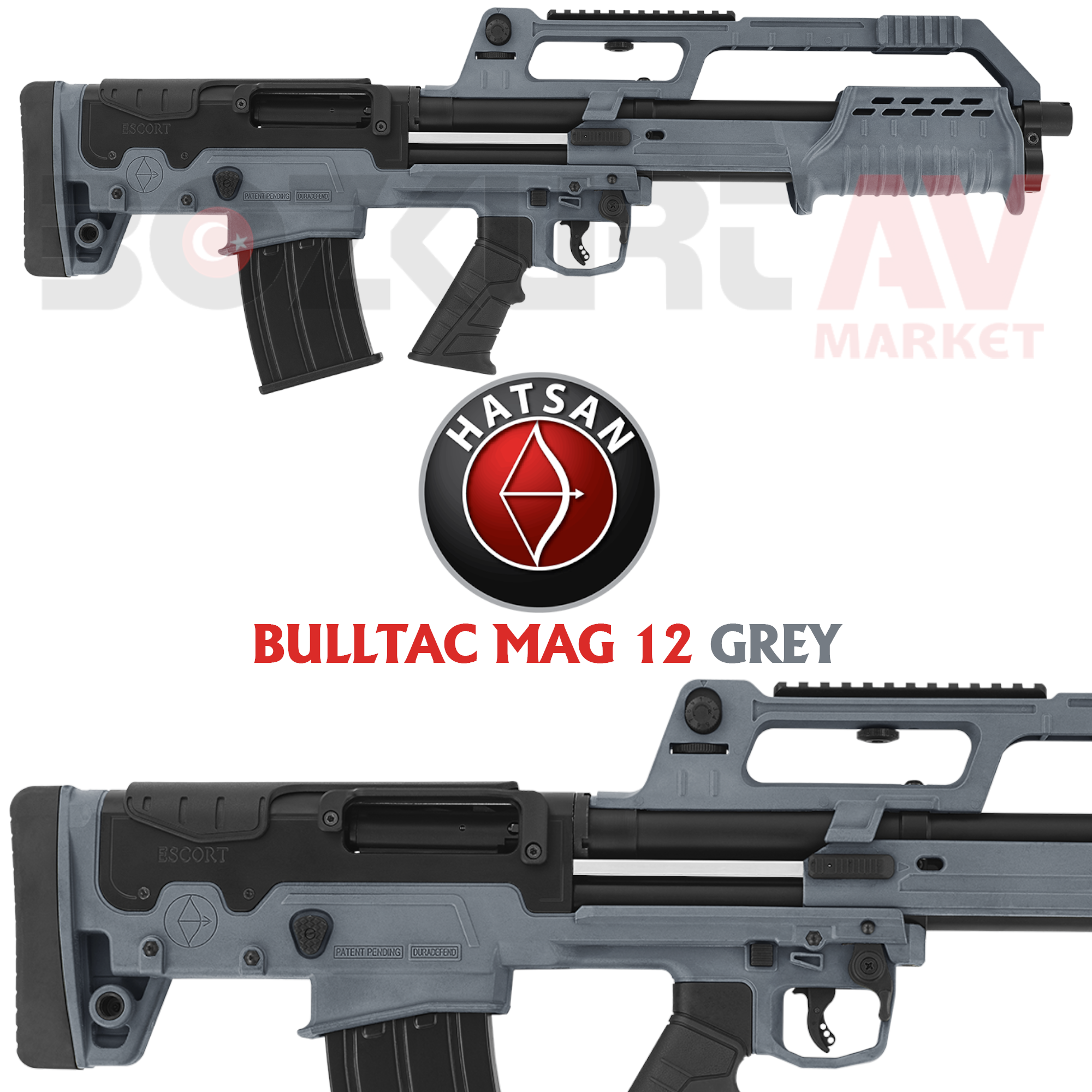 Hatsan Escort Magnum BULLTAC MAG 12 Grey Pompalı Av Tüfeği
