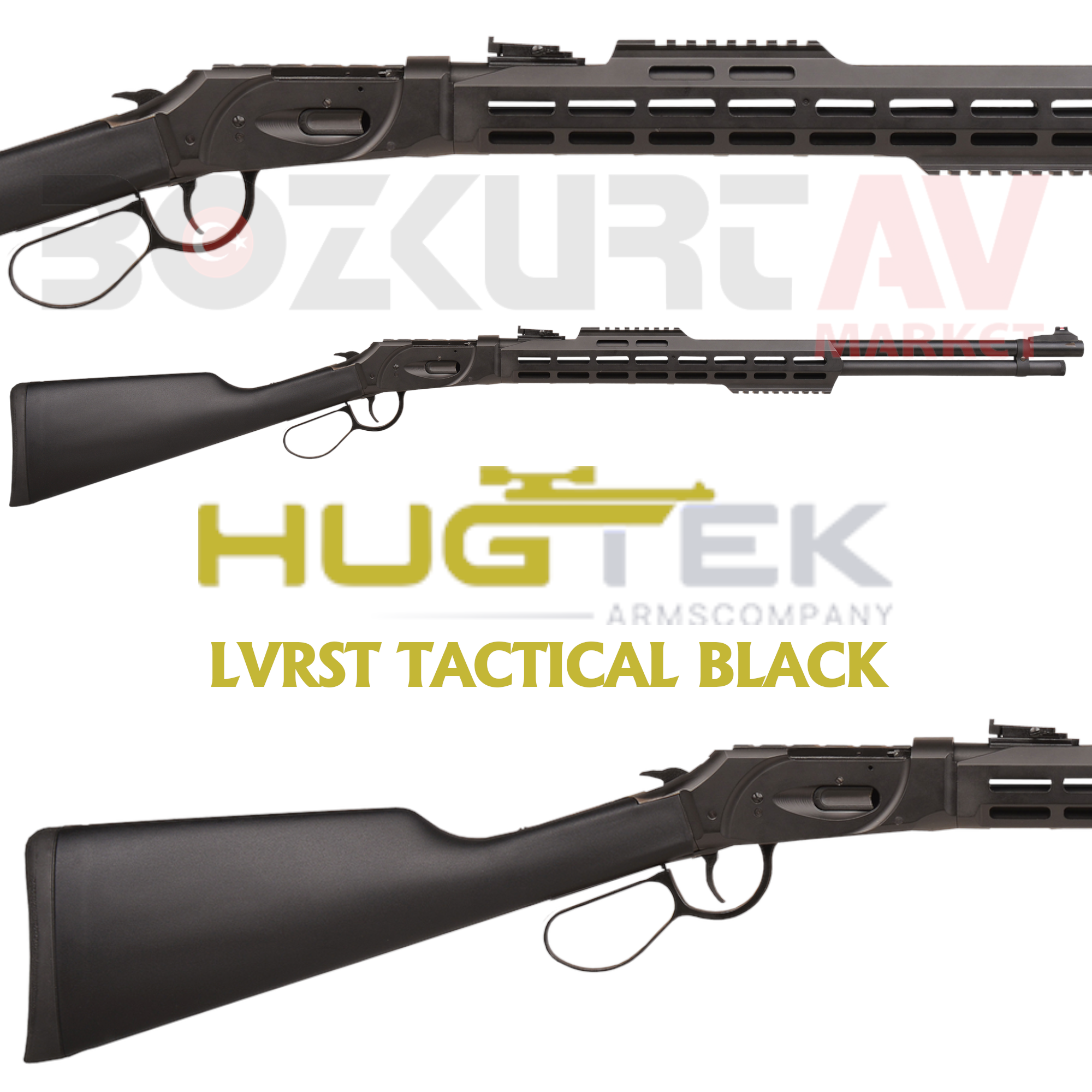 Huğtek LVRST Tactical Black Lever Action Av Tüfeği