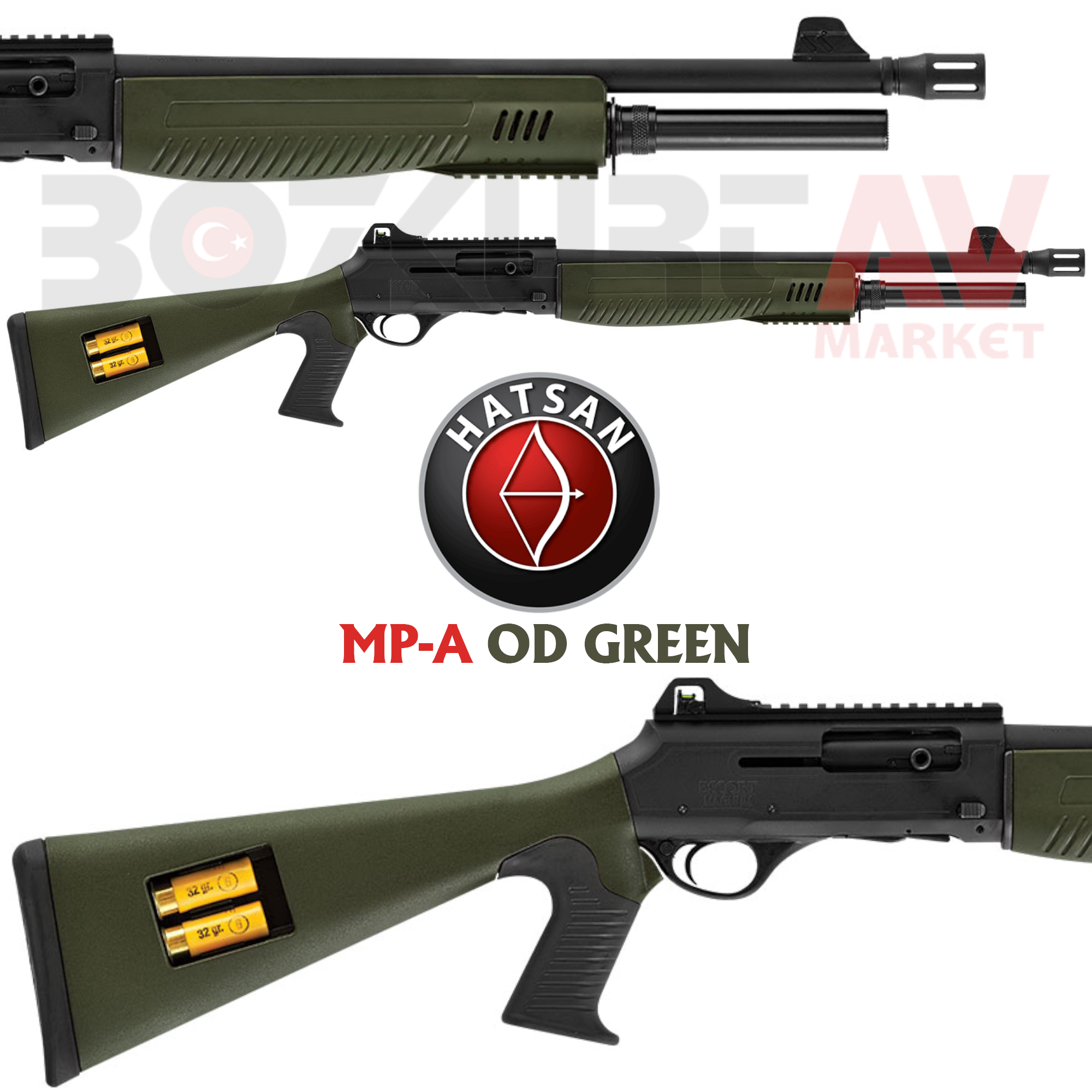 Hatsan Escort Magnum MP-A OD Green Otomatik Av Tüfeği