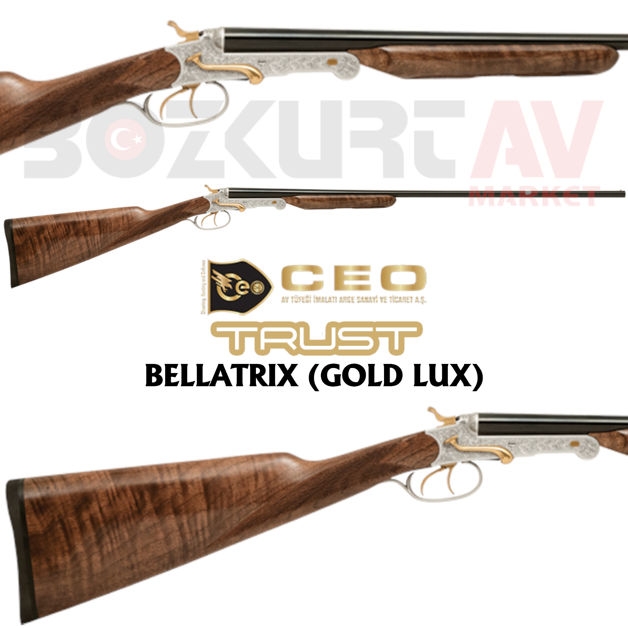 Ceo Trust Bellatrix Gold Lux Çifte Av Tüfeği