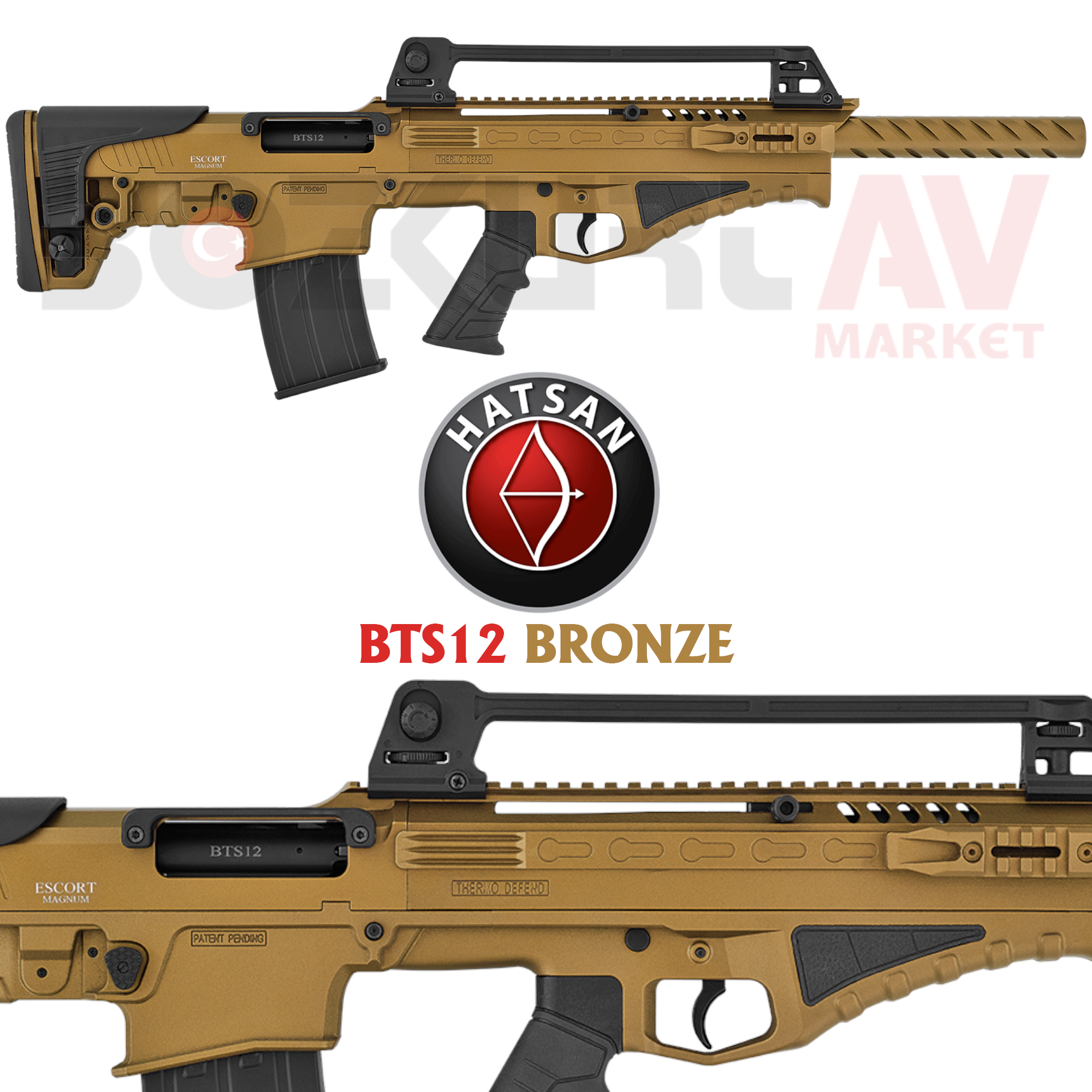 Hatsan Escort Magnum BTS12 Bullpup Bronze Otomatik Av Tüfeği