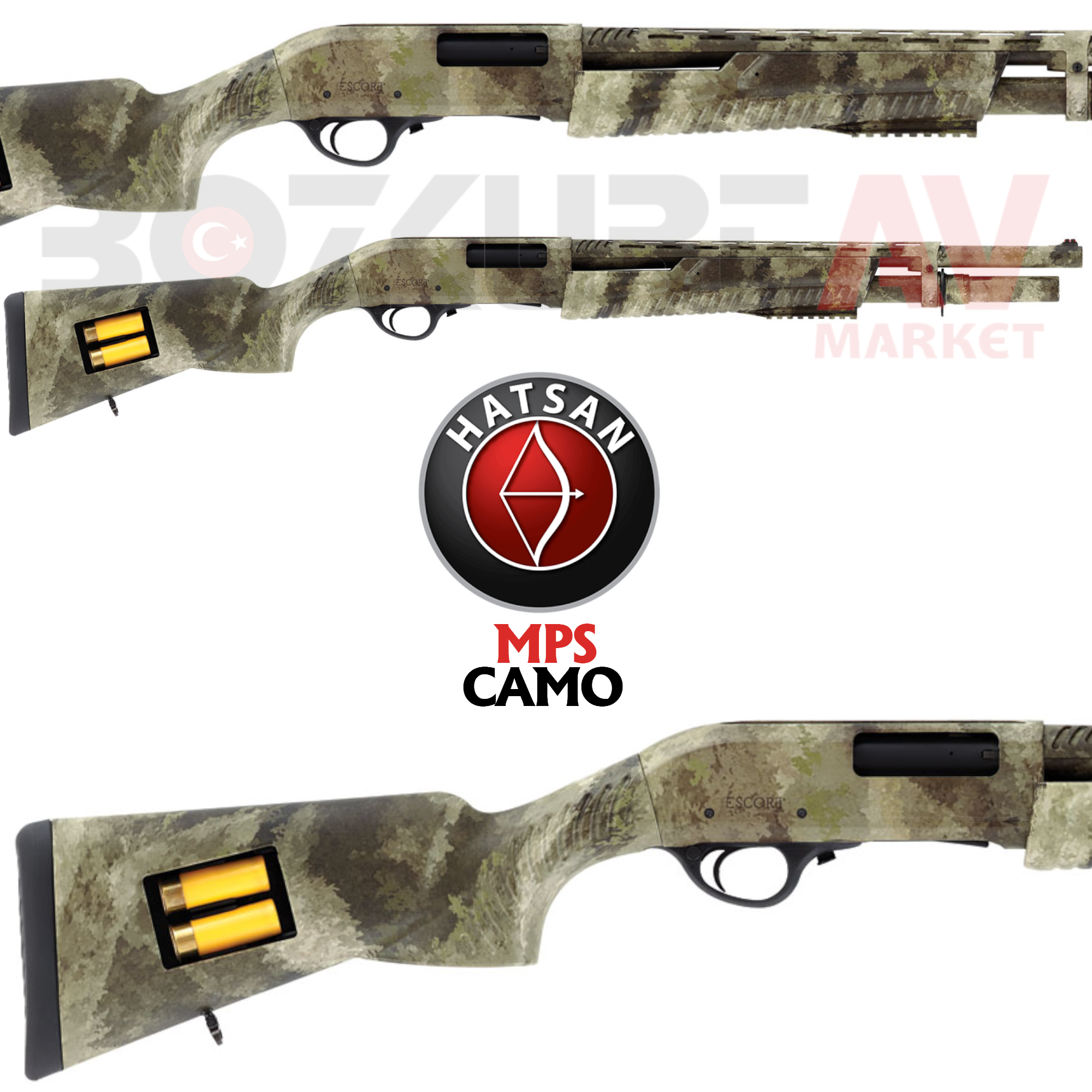 Hatsan Escort Magnum MPS Camo Pompalı Av Tüfeği