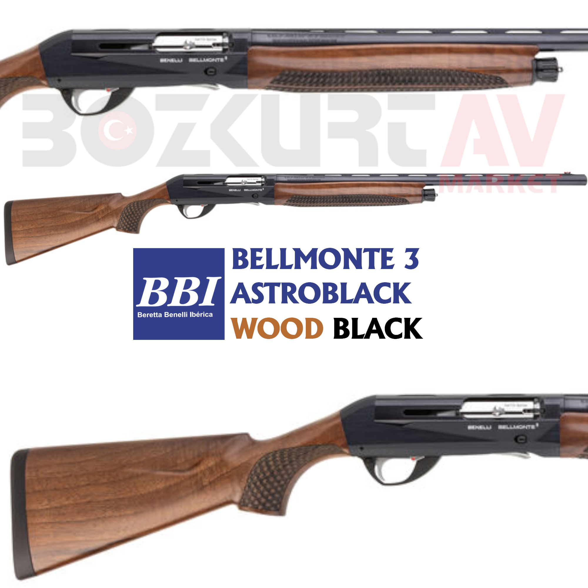 Benelli Bellmonte 3 Astroblack Wood Black Otomatik Av Tüfeği
