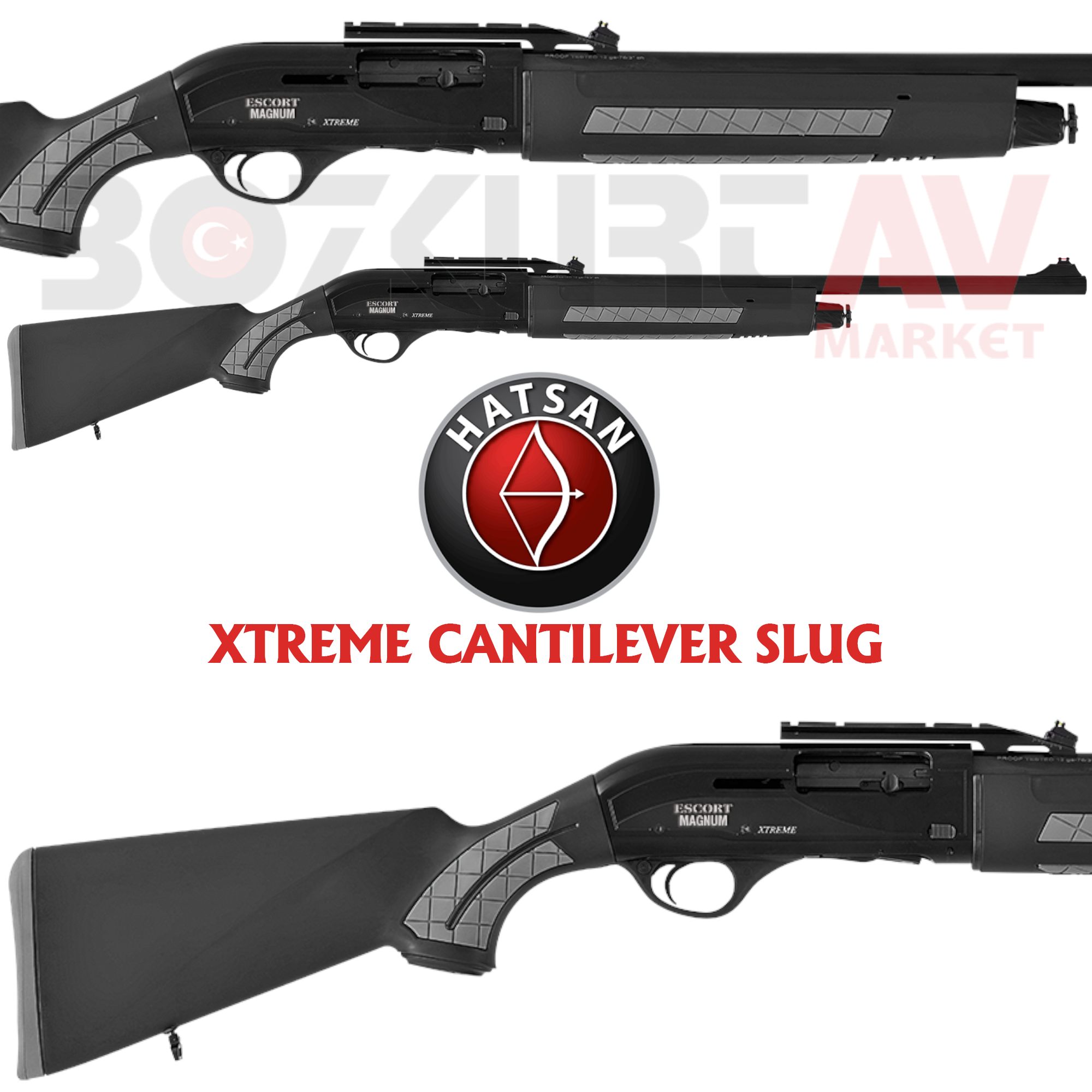 Hatsan Escort Magnum Xtreme Cantilever Slug Otomatik Av Tüfeği