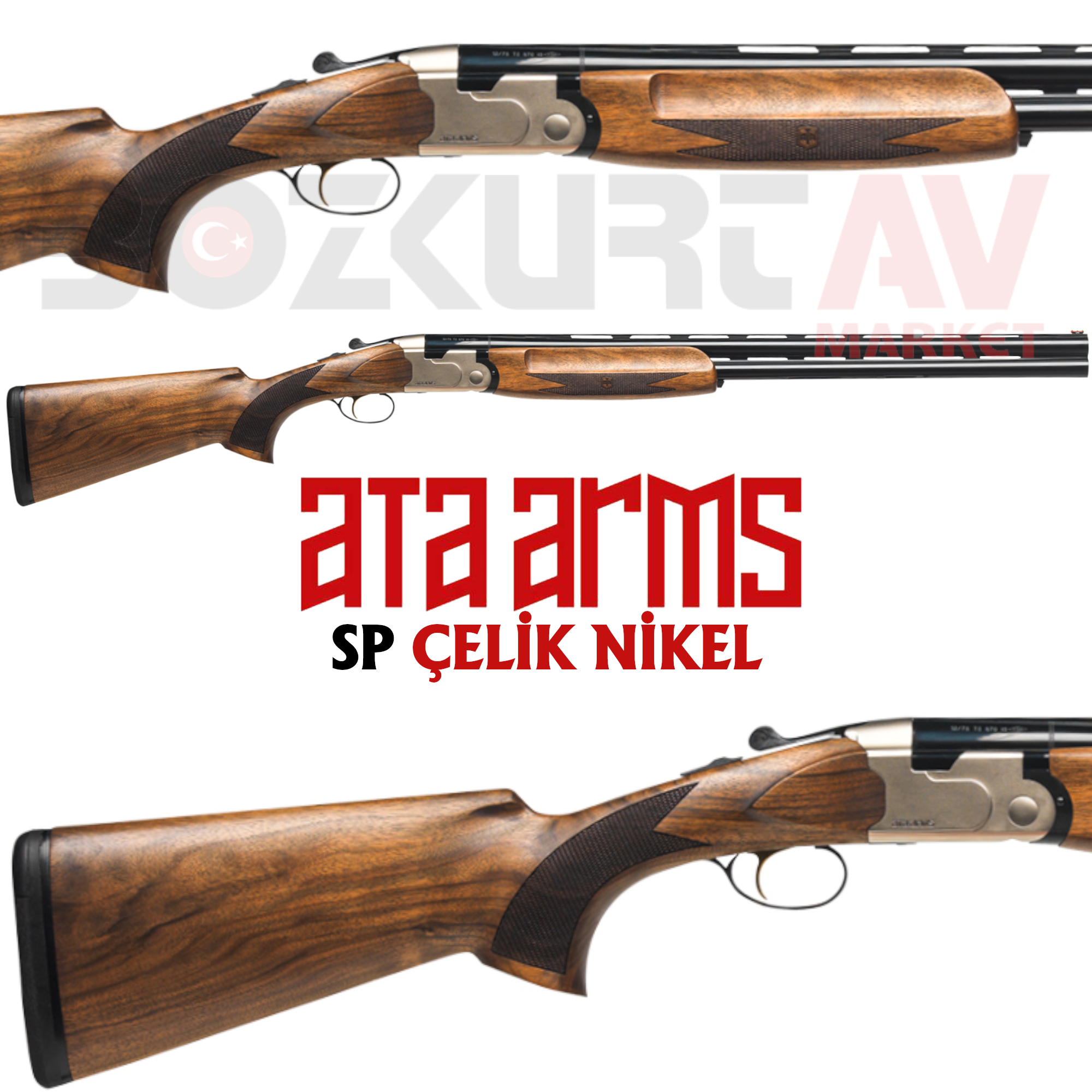 En ucuz Ata Arms SP Nikel Çelik Kasa Süperpoze Av Tüfeği Bozkurtav