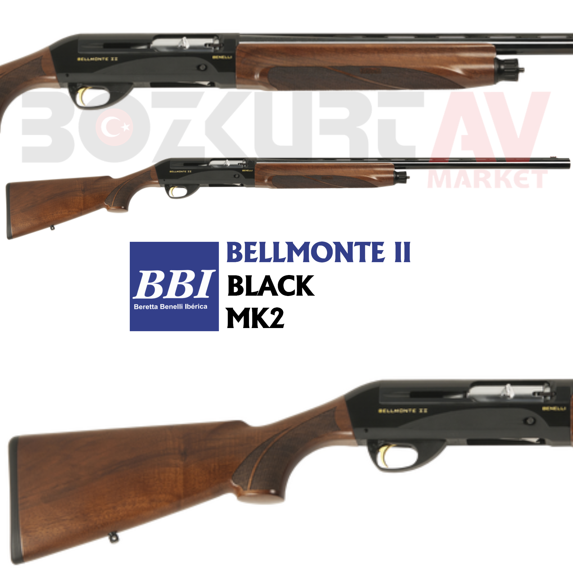 Benelli Bellmonte II Black MK2 Otomatik Av Tüfeği