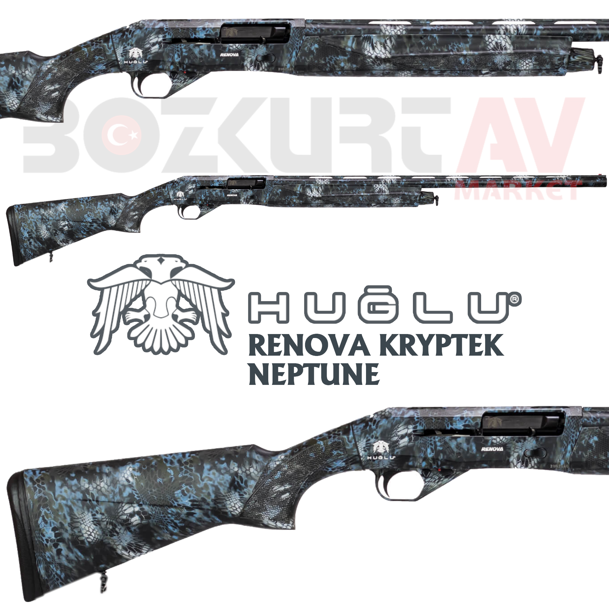 Huğlu Renova Kryptek Neptune Otomatik Av Tüfeği