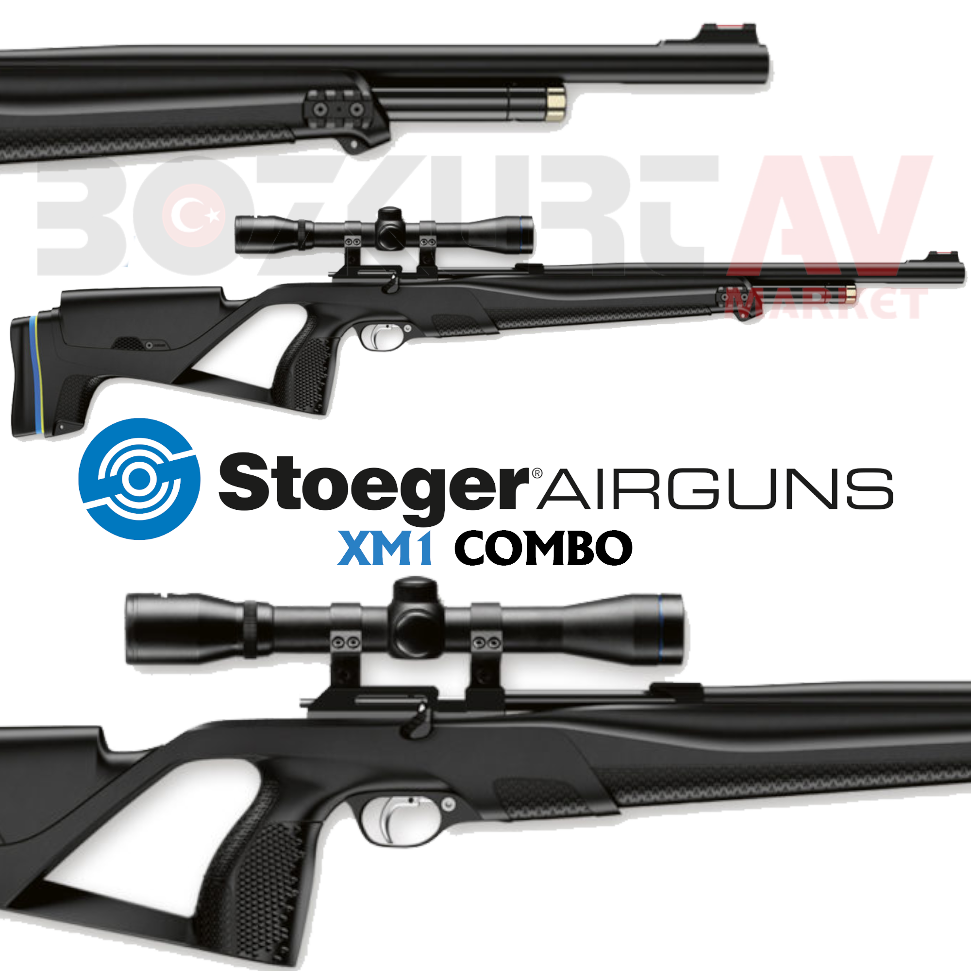 Stoeger XM1 COMBO PCP Havalı Tüfek (4x32 Dürbün Hediyeli)
