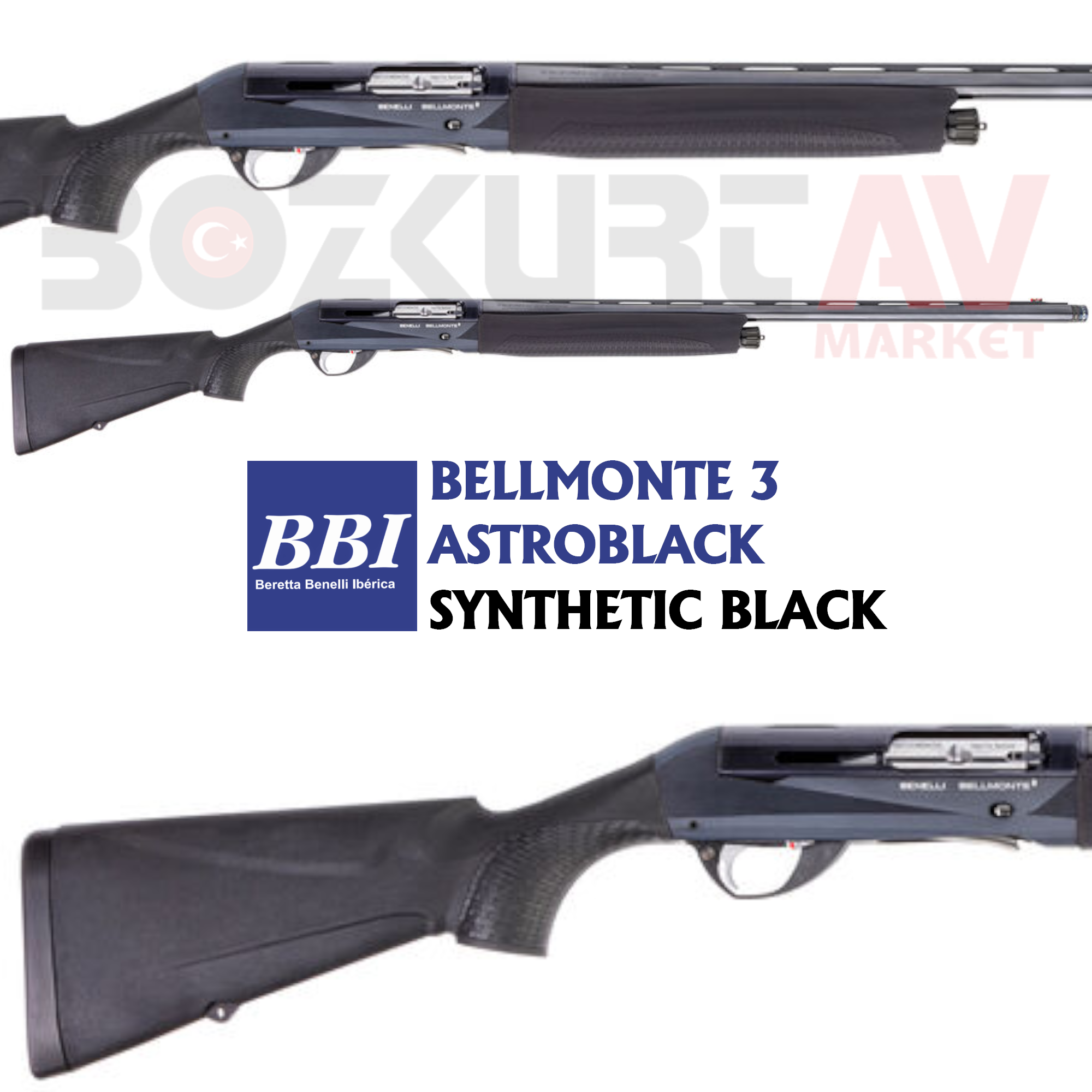 Benelli Bellmonte 3 Astroblack Synthetic Black Otomatik Av Tüfeği