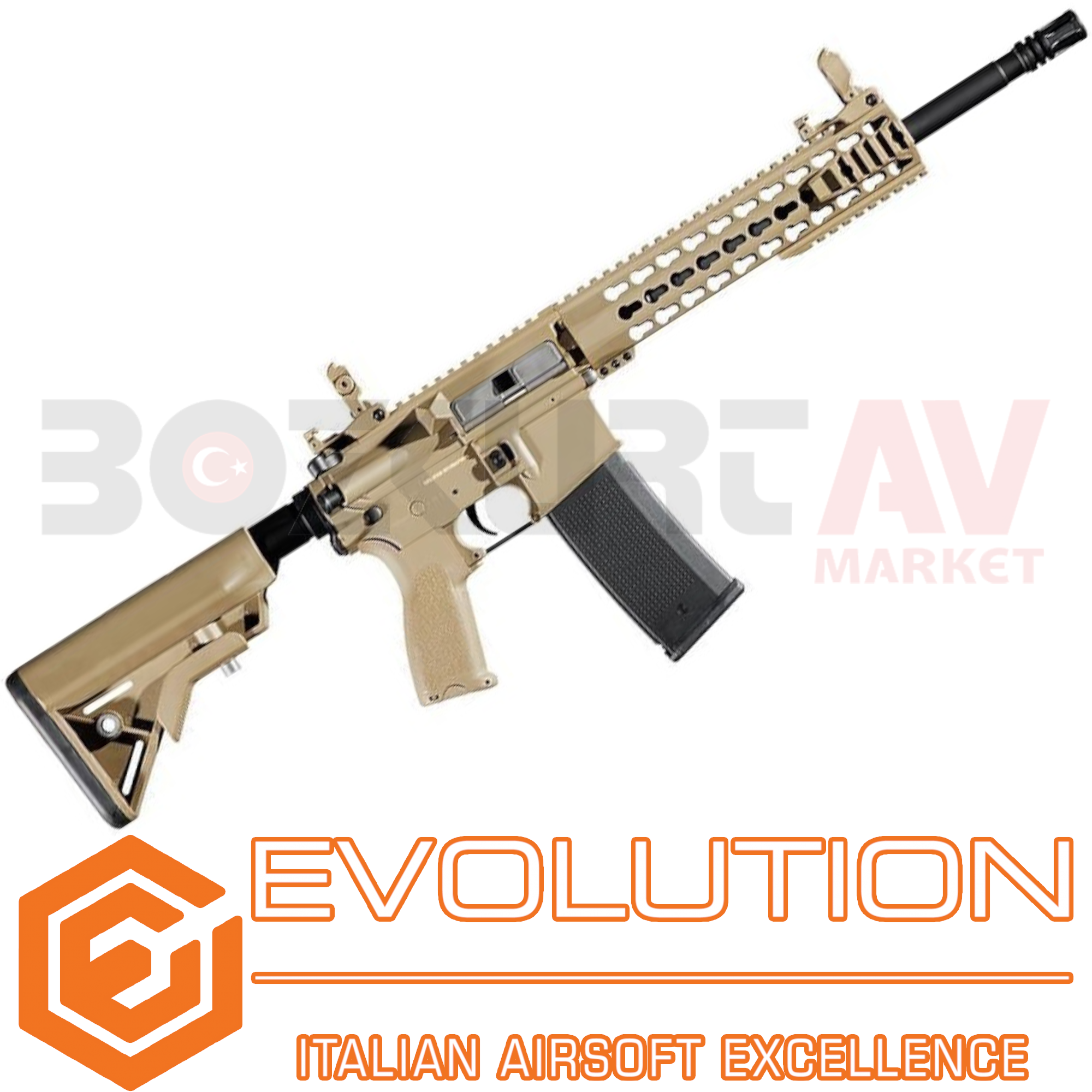 Evolution Recon Superlite Carbontech Tan Airsoft Havalı Tüfek (7,4V Li-Po Pil Hediyeli)