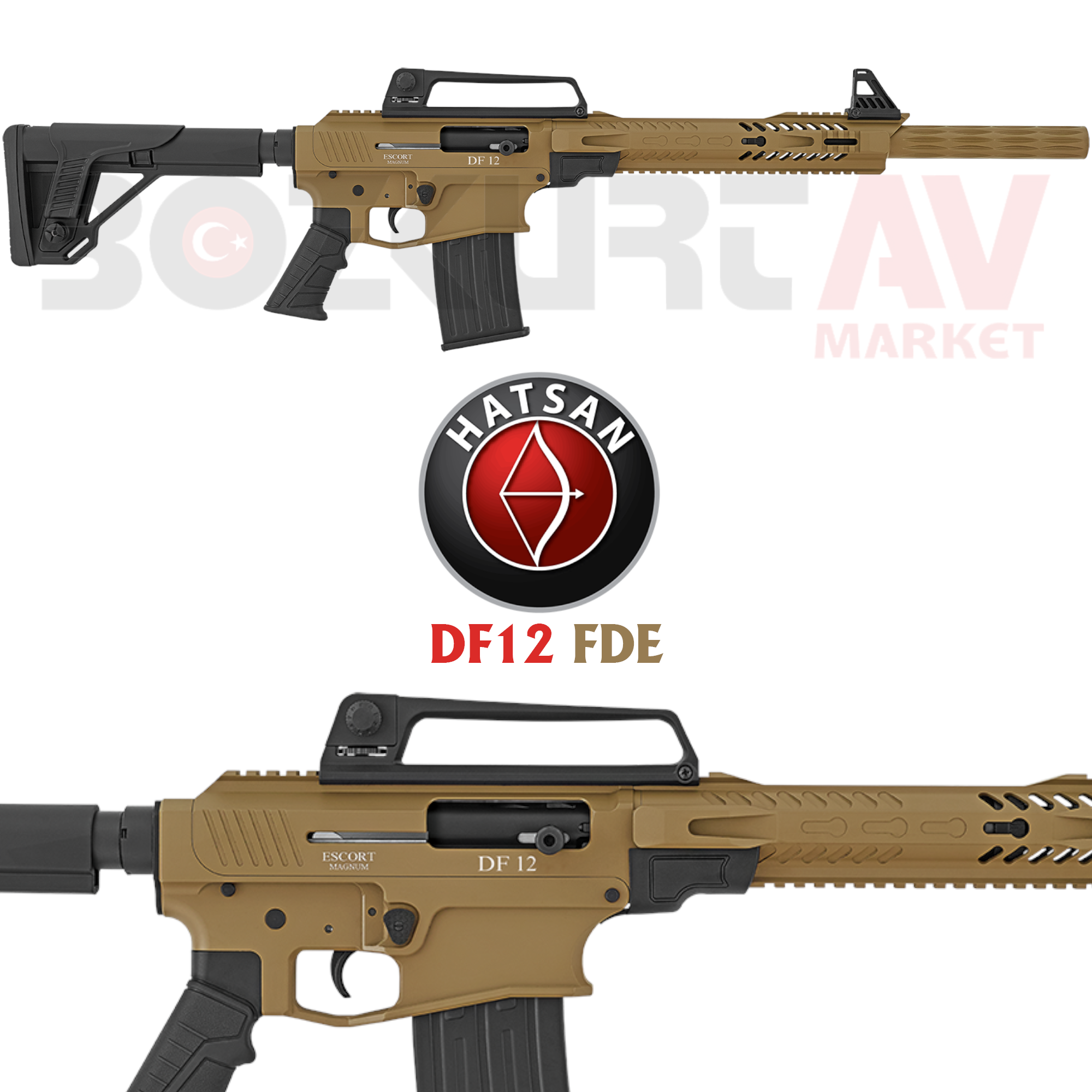 Hatsan Escort Magnum DF12 FDE Otomatik Av Tüfeği