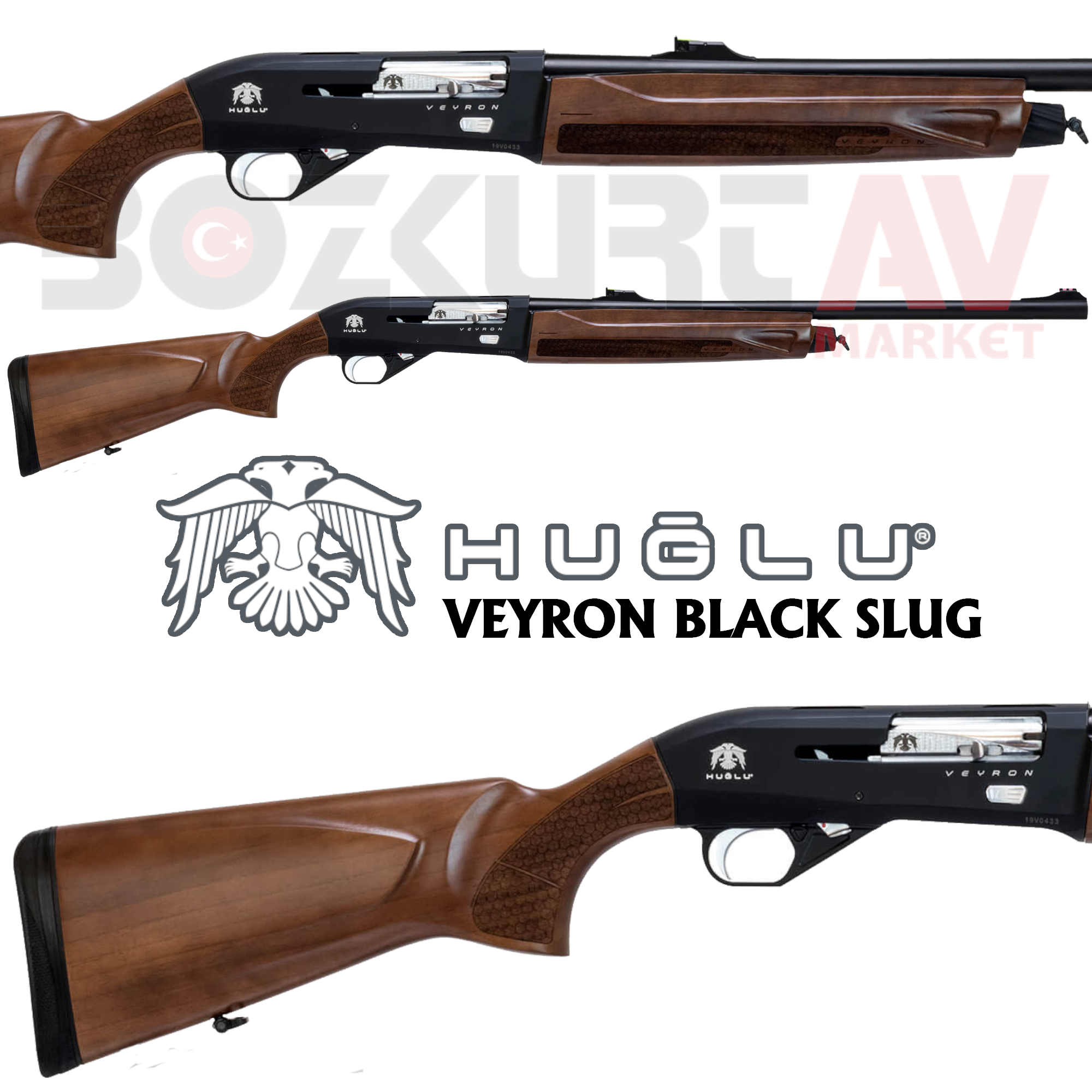 Huğlu Veyron Black Slug Otomatik Av Tüfeği