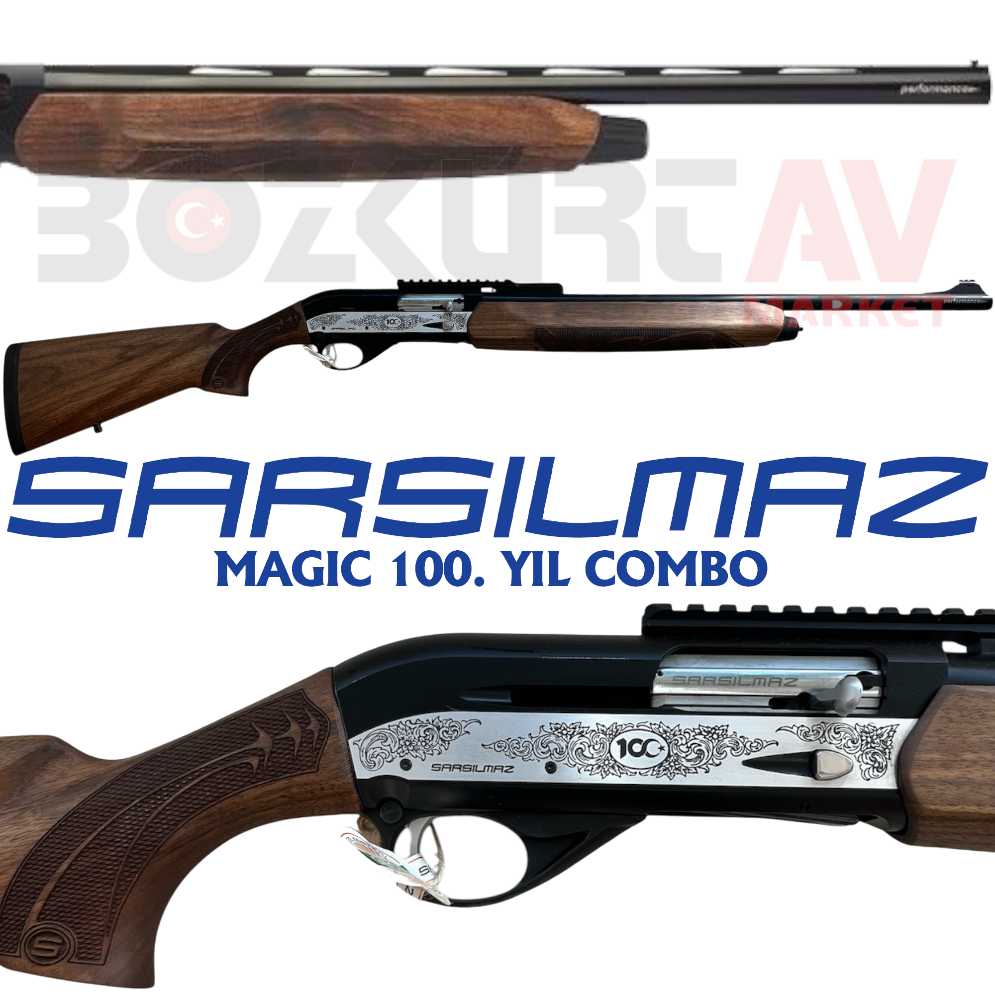 Sarsılmaz Magic 100. Yıl Combo Otomatik Av Tüfeği (1923 - 2023)