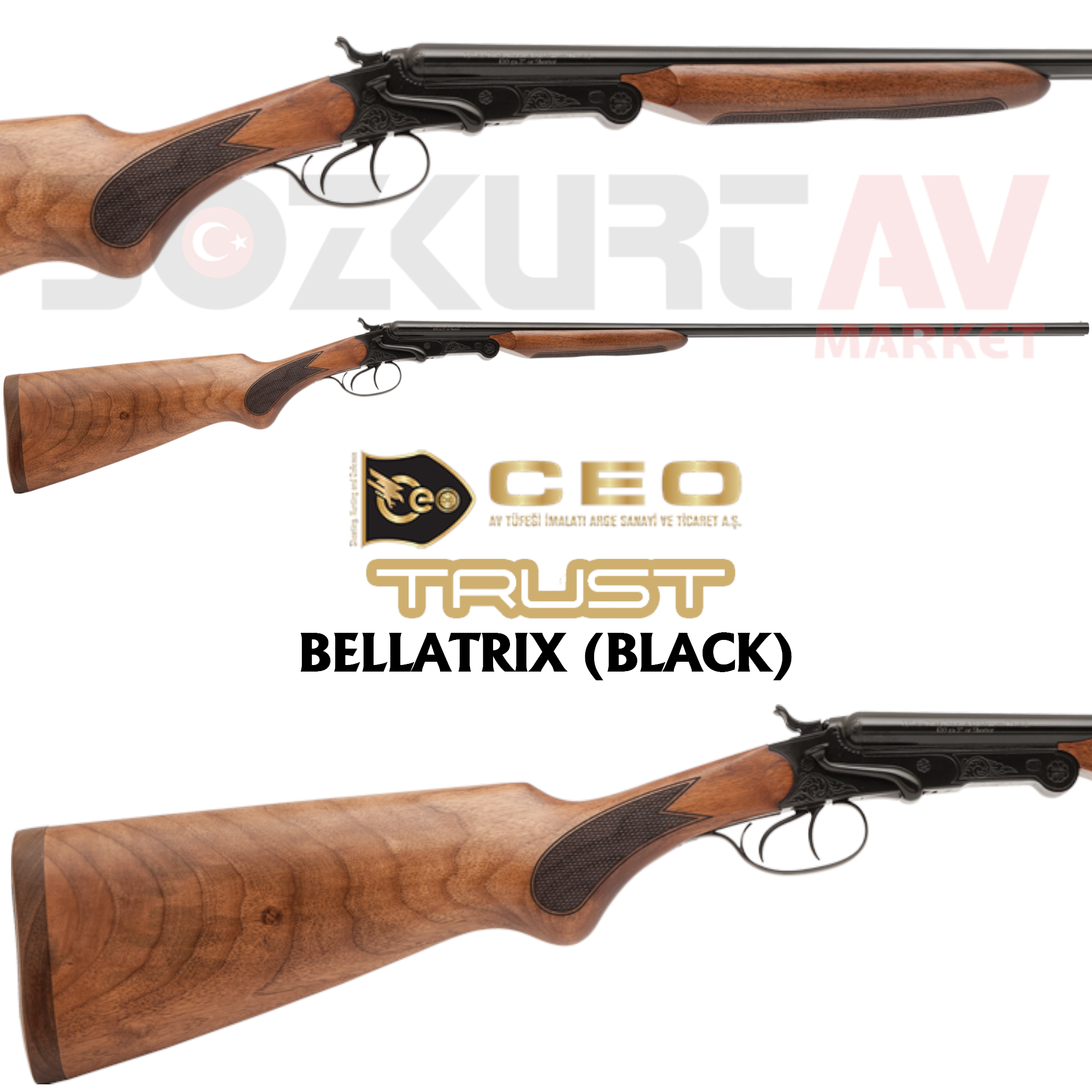 Ceo Trust Bellatrix Black Çifte Av Tüfeği