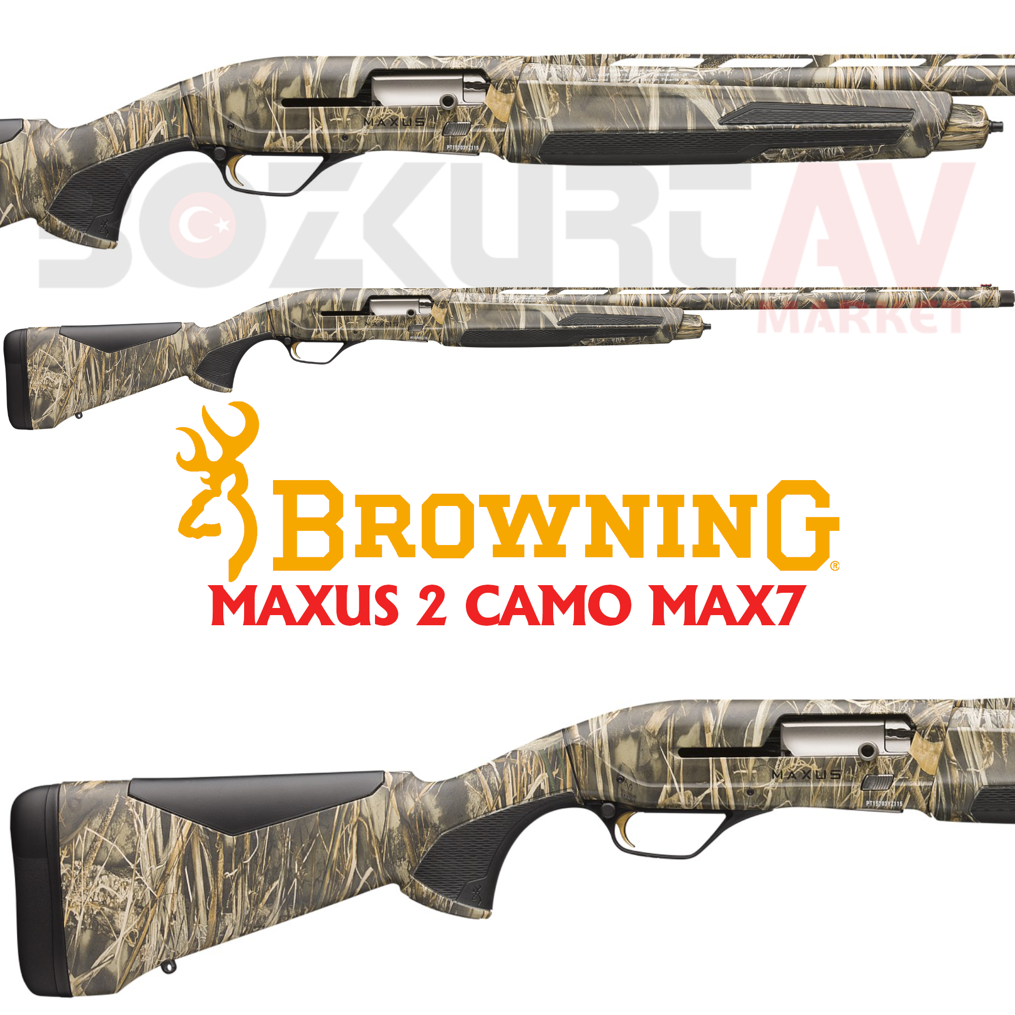 Browning Maxus 2 Camo MAX7 Otomatik Av Tüfeği