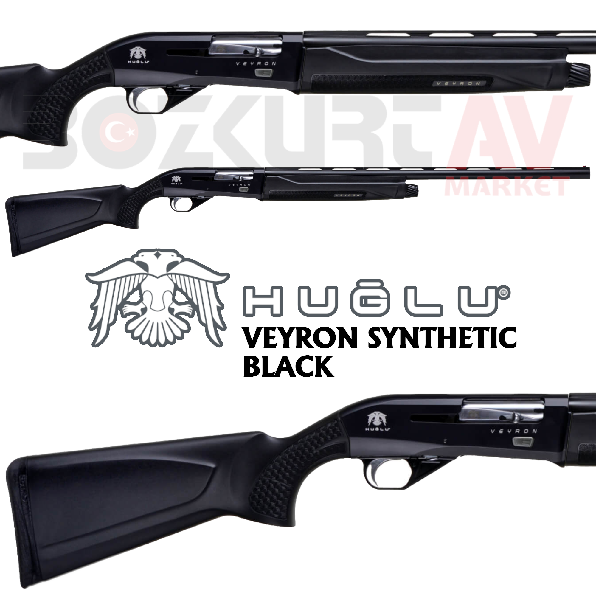 Huğlu Veyron Synthetic Black Otomatik Av Tüfeği