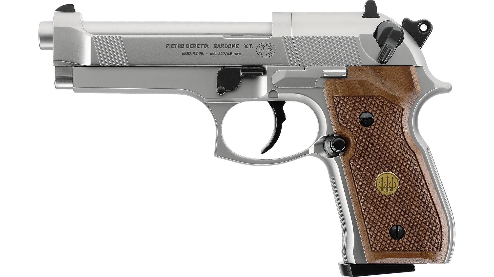 Beretta M 92 FS Nickel Wood Havalı Tabanca