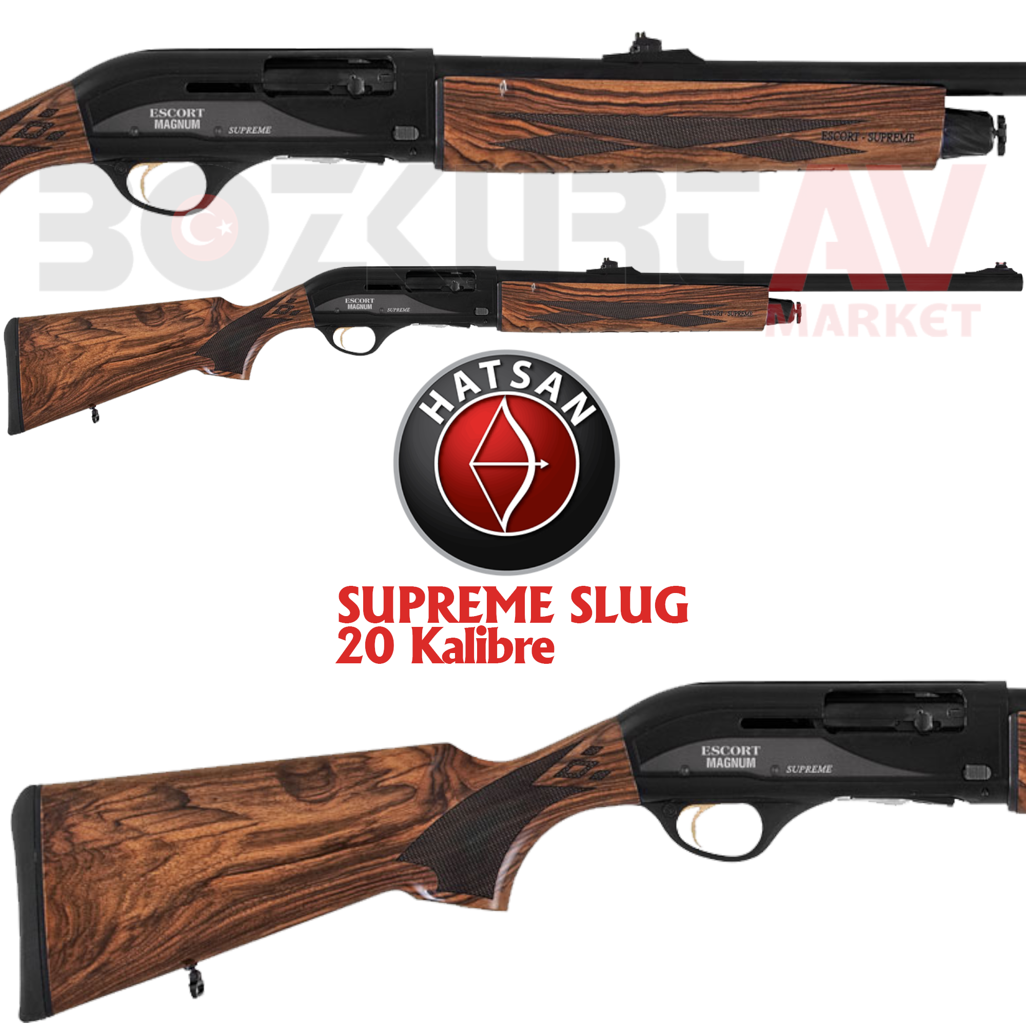 Hatsan Escort Magnum Supreme 20 Slug Otomatik Av Tüfeği