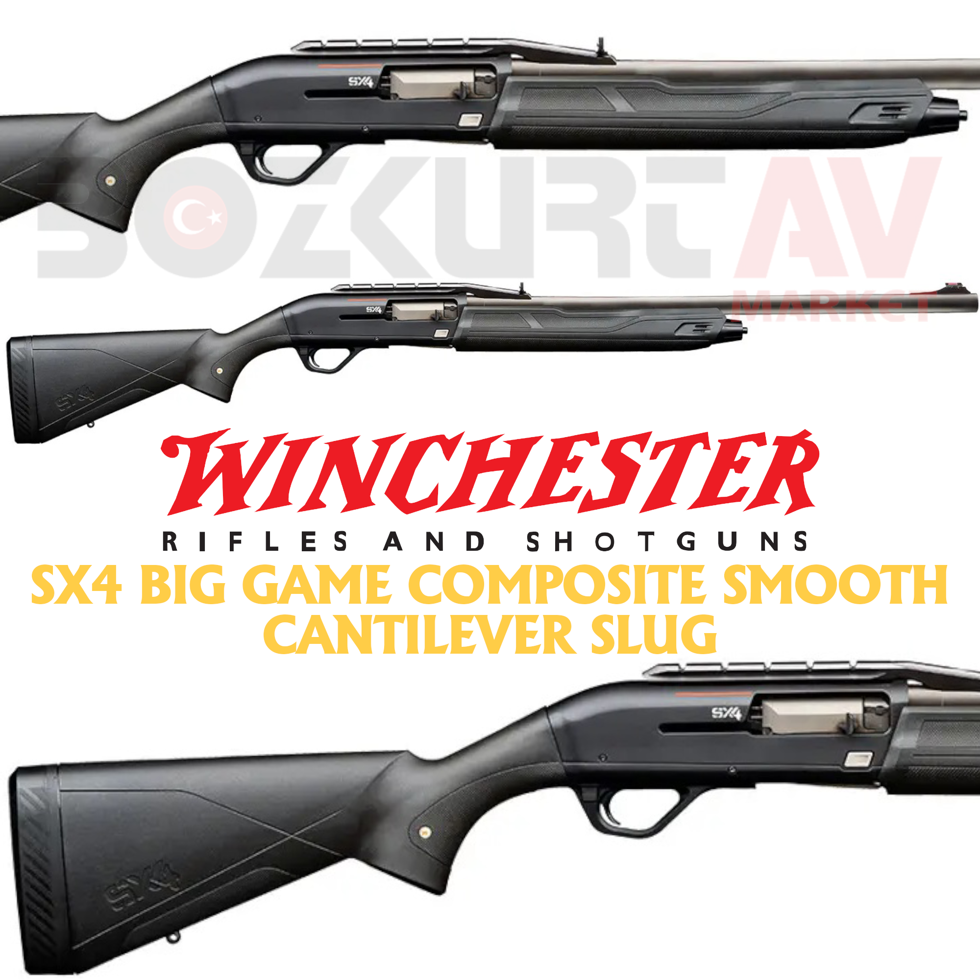 Winchester SX4 Big Game Composite Smooth Otomatik Av Tüfeği