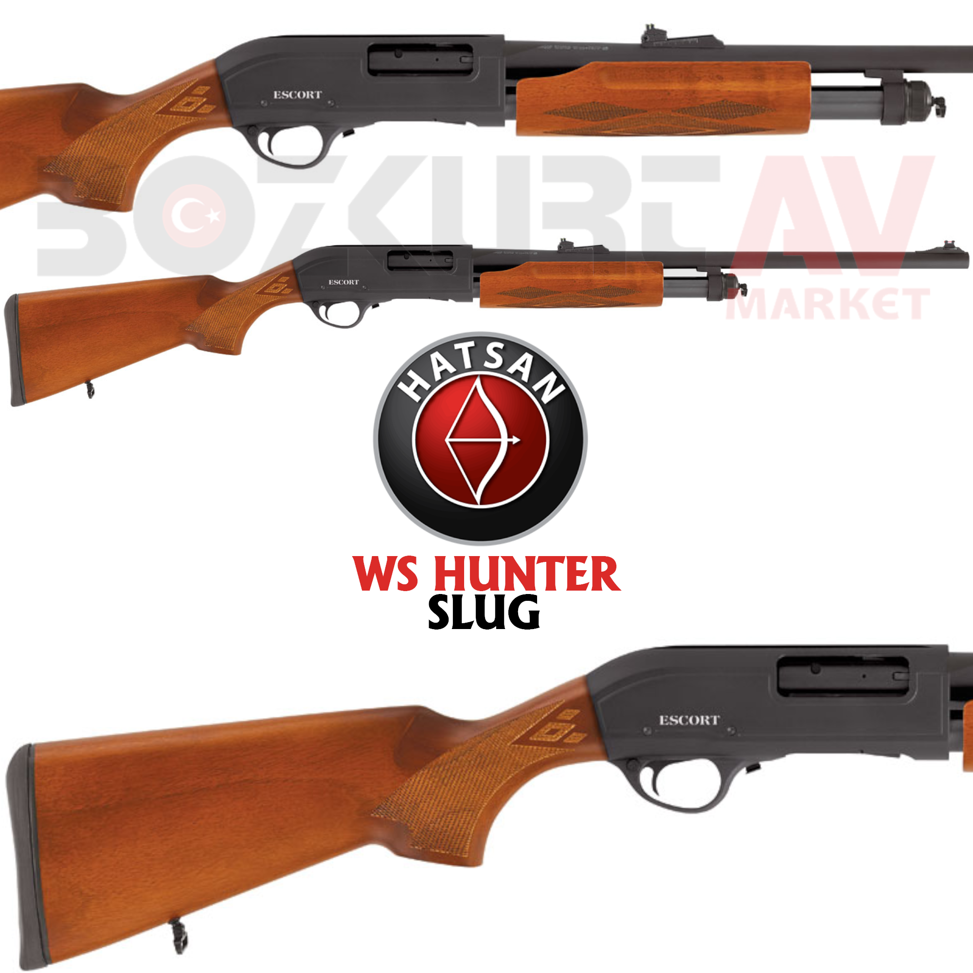 Hatsan Escort Magnum WS Hunter Slug Pompalı Av Tüfeği