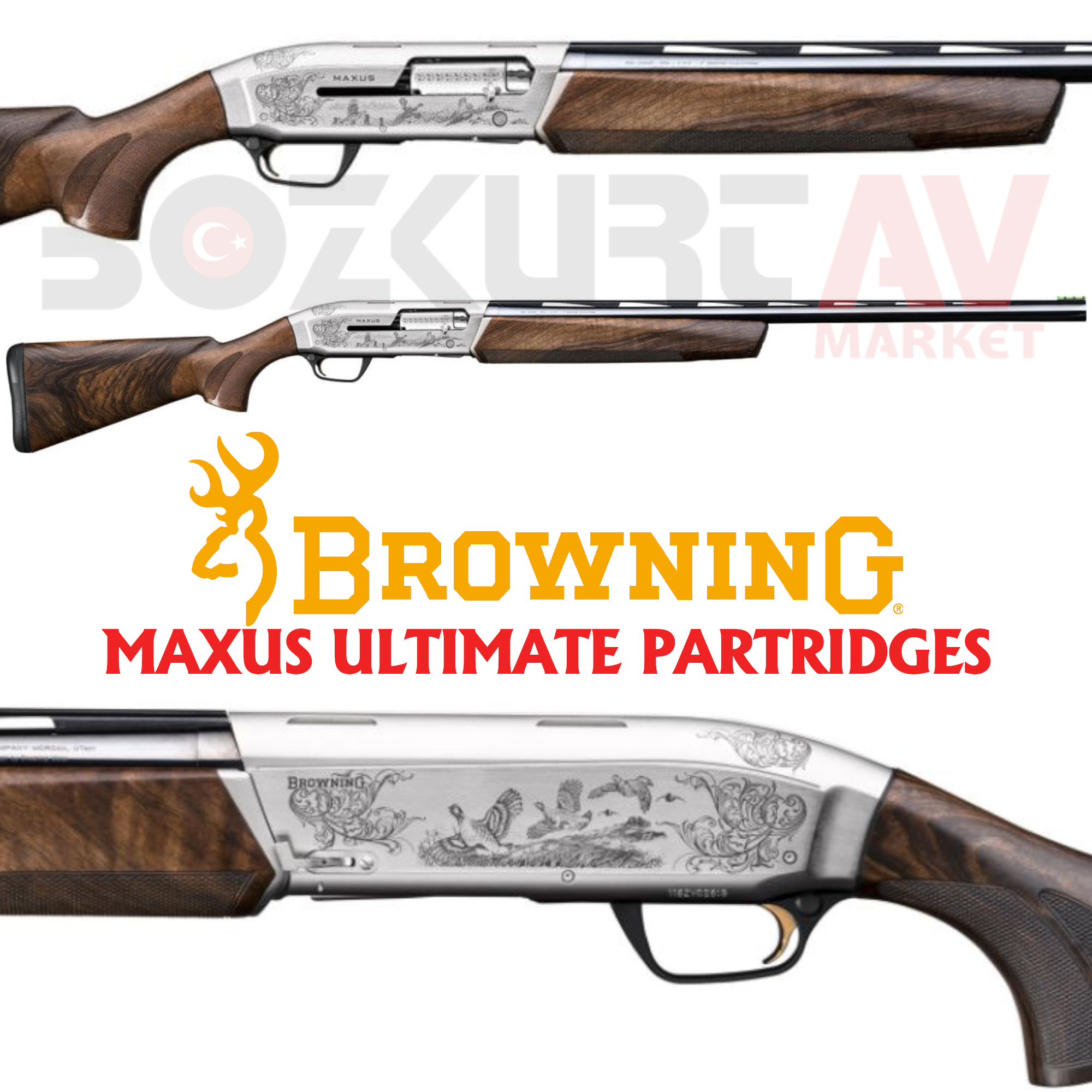 Browning Maxus Ultimate Partridges Otomatik Av Tüfeği