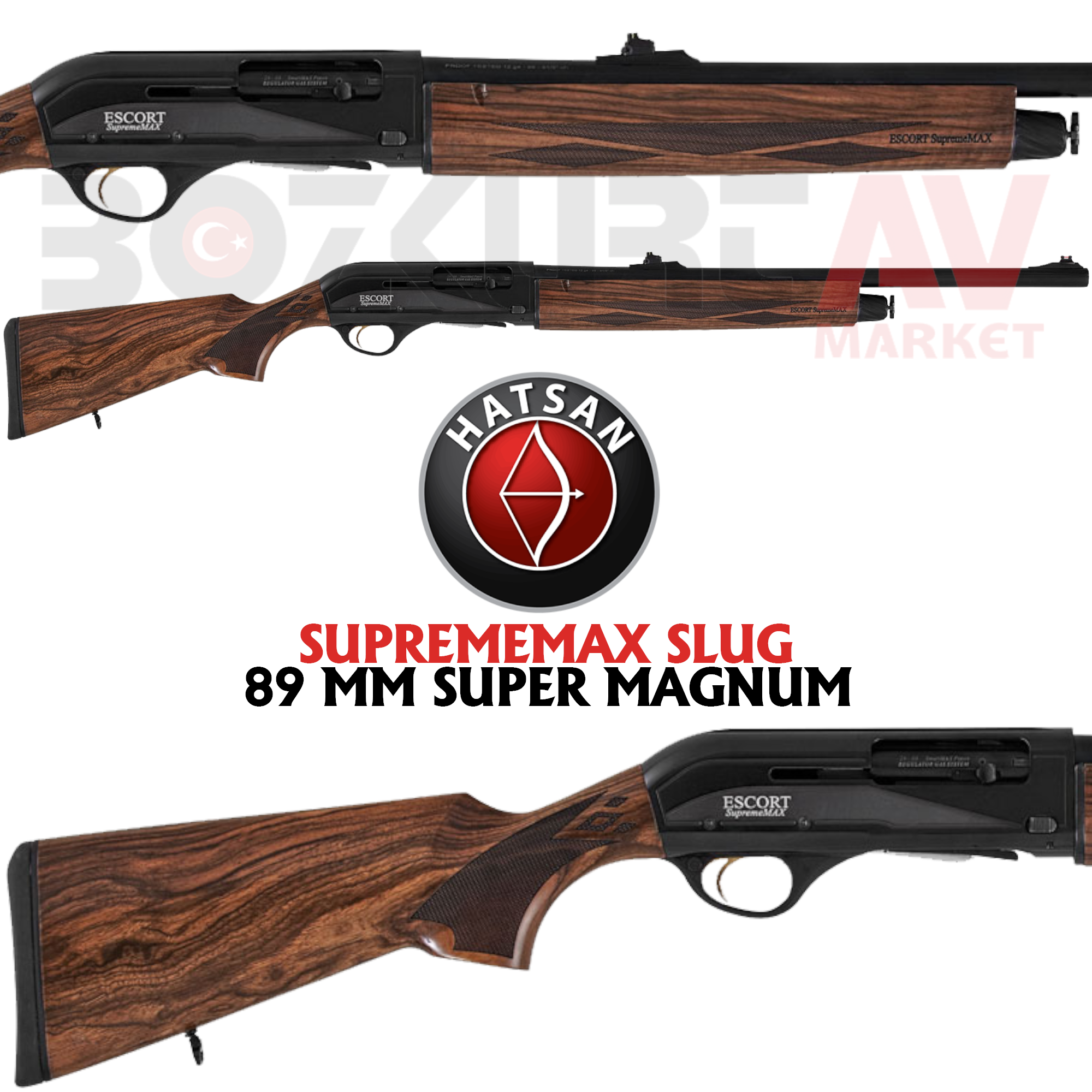 Hatsan Escort Magnum SupremeMAX Slug Otomatik Av Tüfeği