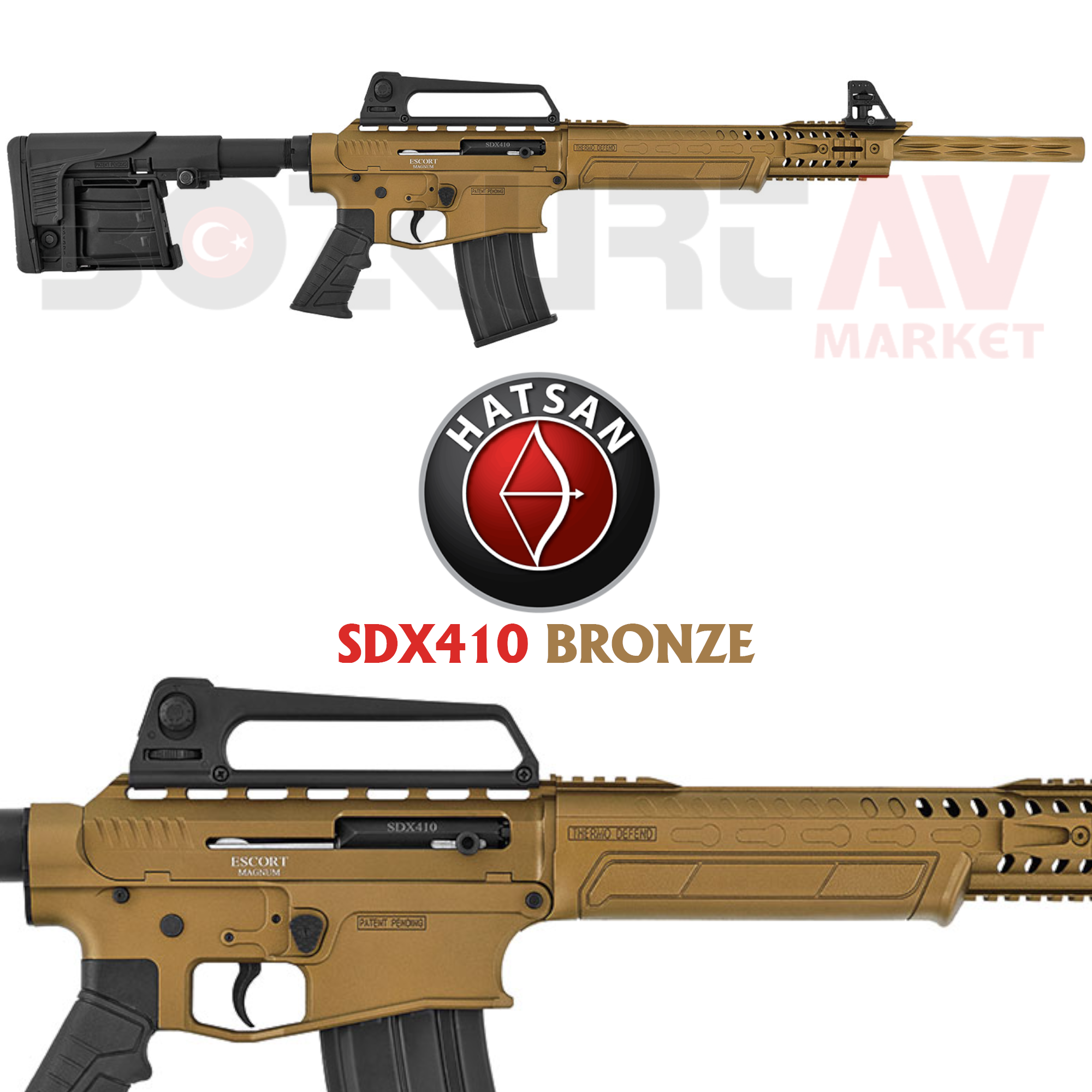 Hatsan Escort Magnum SDX410 Bronze Otomatik Av Tüfeği