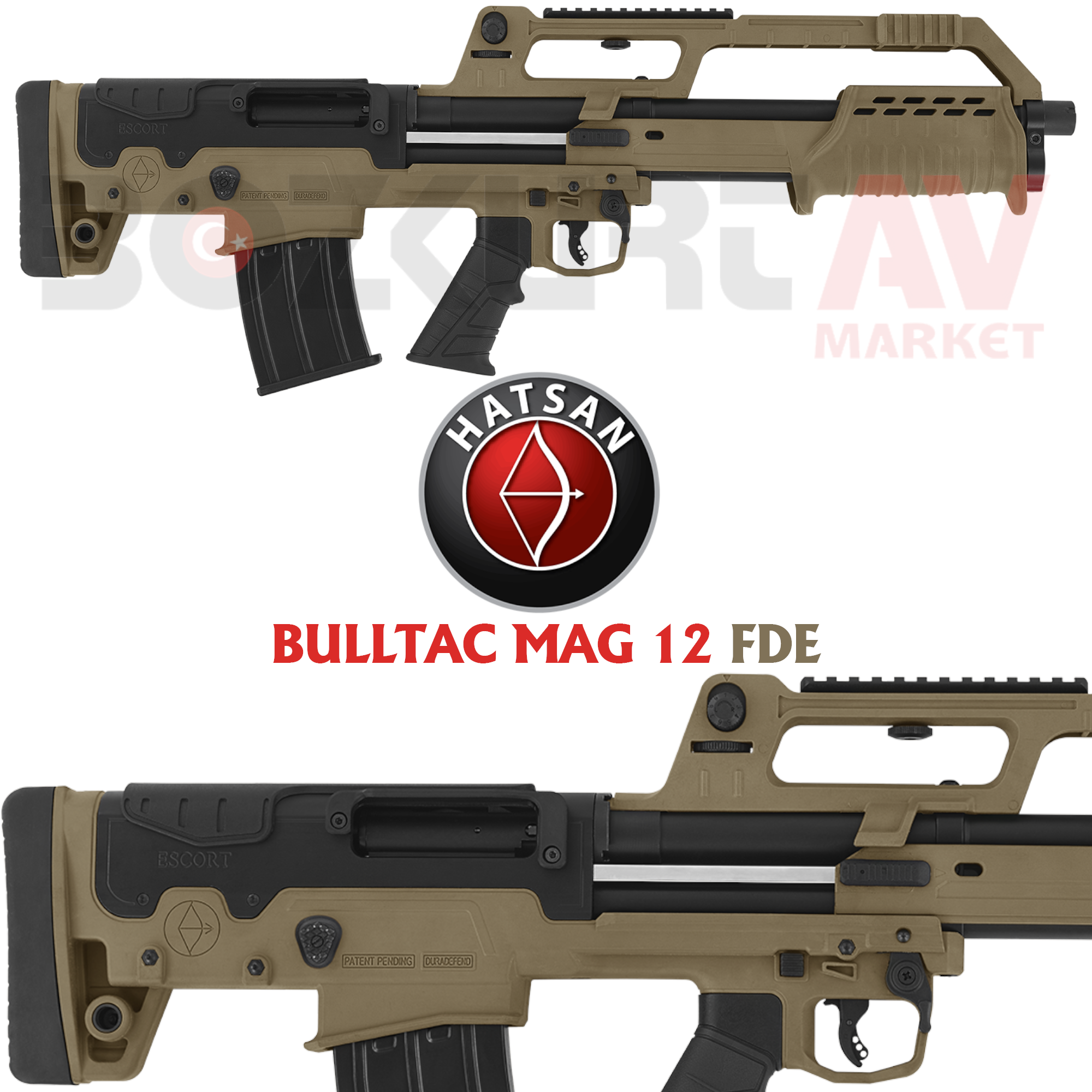 Hatsan Escort Magnum BULLTAC MAG 12 FDE Pompalı Av Tüfeği