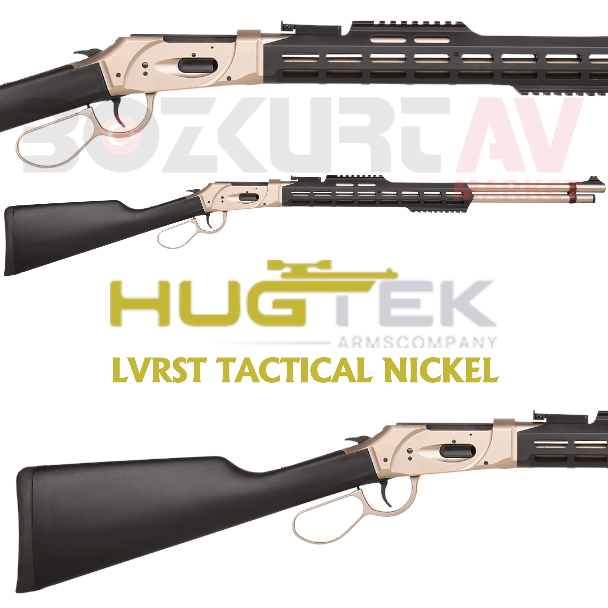 Huğtek LVRST Tactical Nickel Lever Action Av Tüfeği