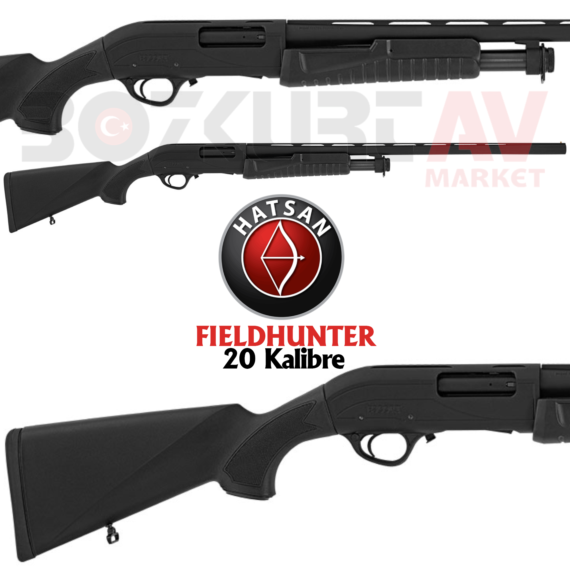 Hatsan Escort Magnum FieldHunter 20 Kalibre Pompalı Av Tüfeği
