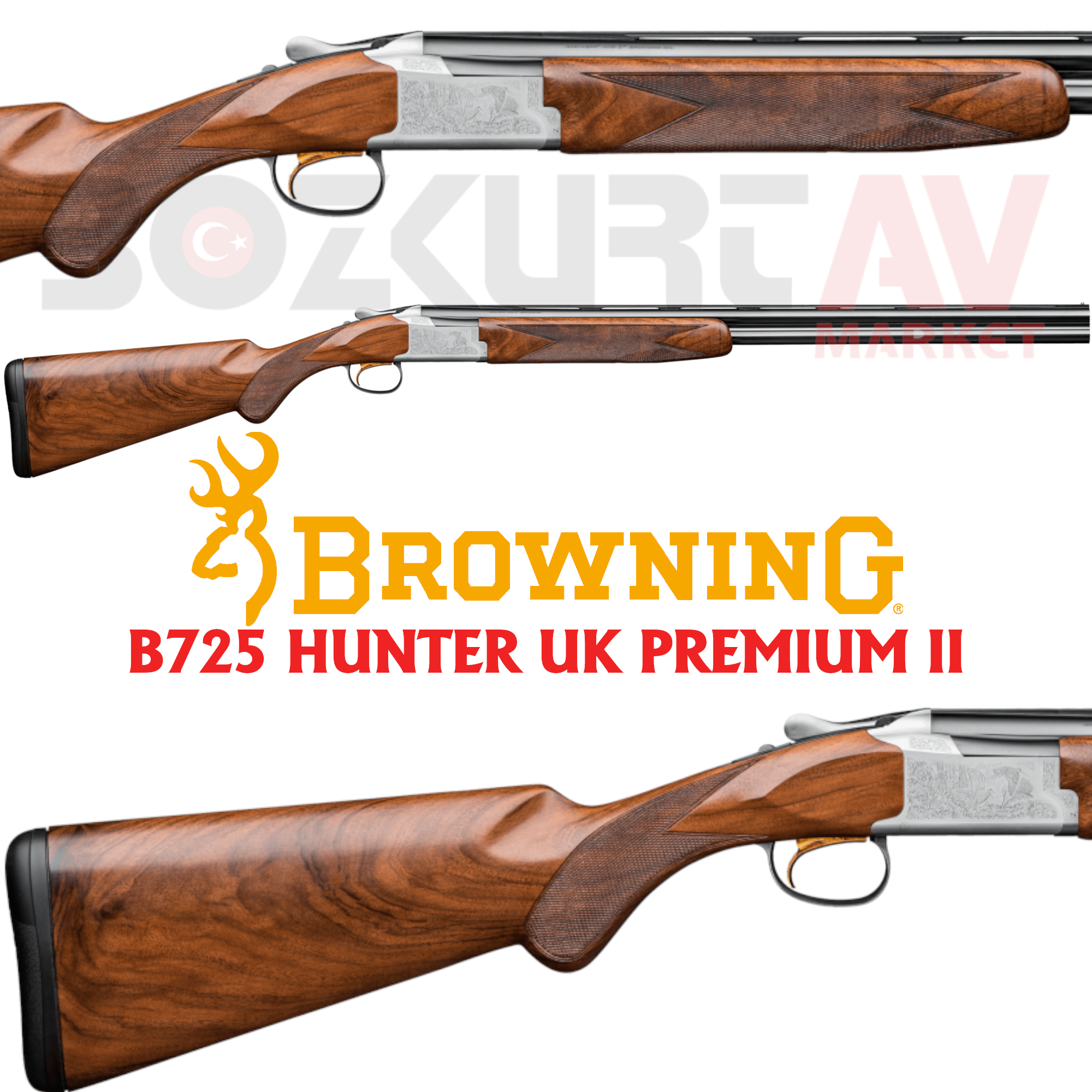 Browning B725 Hunter UK Premium II Süperpoze Av Tüfeği