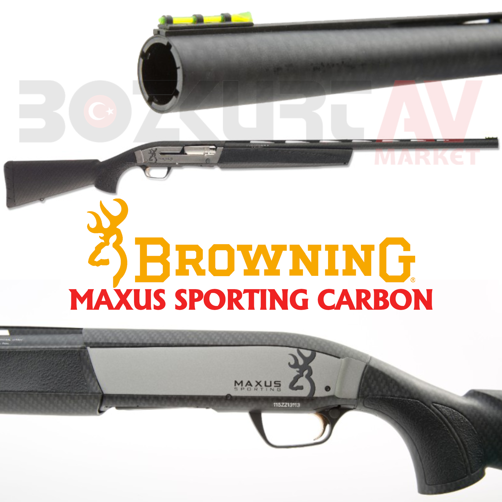 Browning Maxus Sporting Carbon Otomatik Av Tüfeği