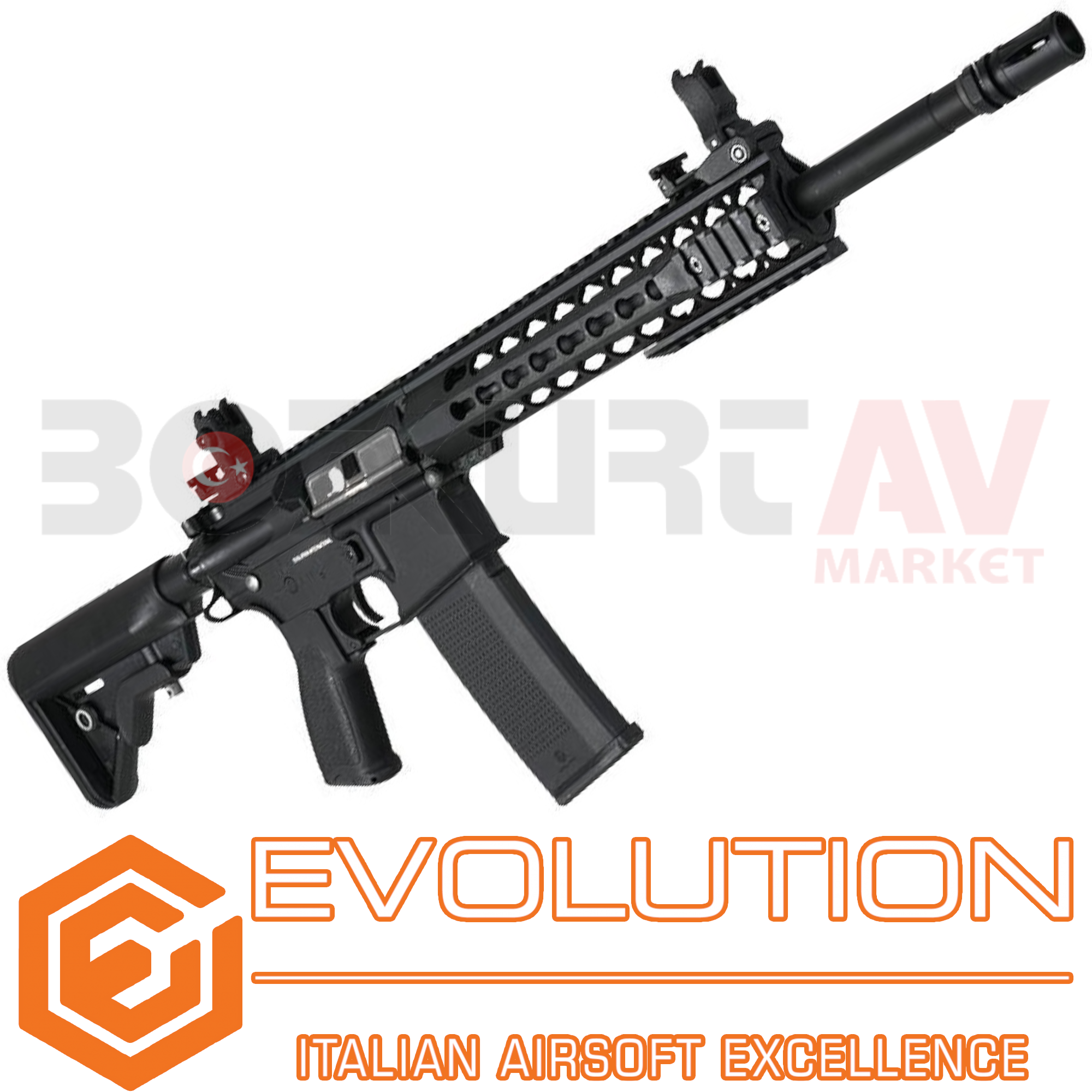 Evolution Recon Superlite Carbontech Black Airsoft Havalı Tüfek (7,4V Li-Po Pil Hediyeli)