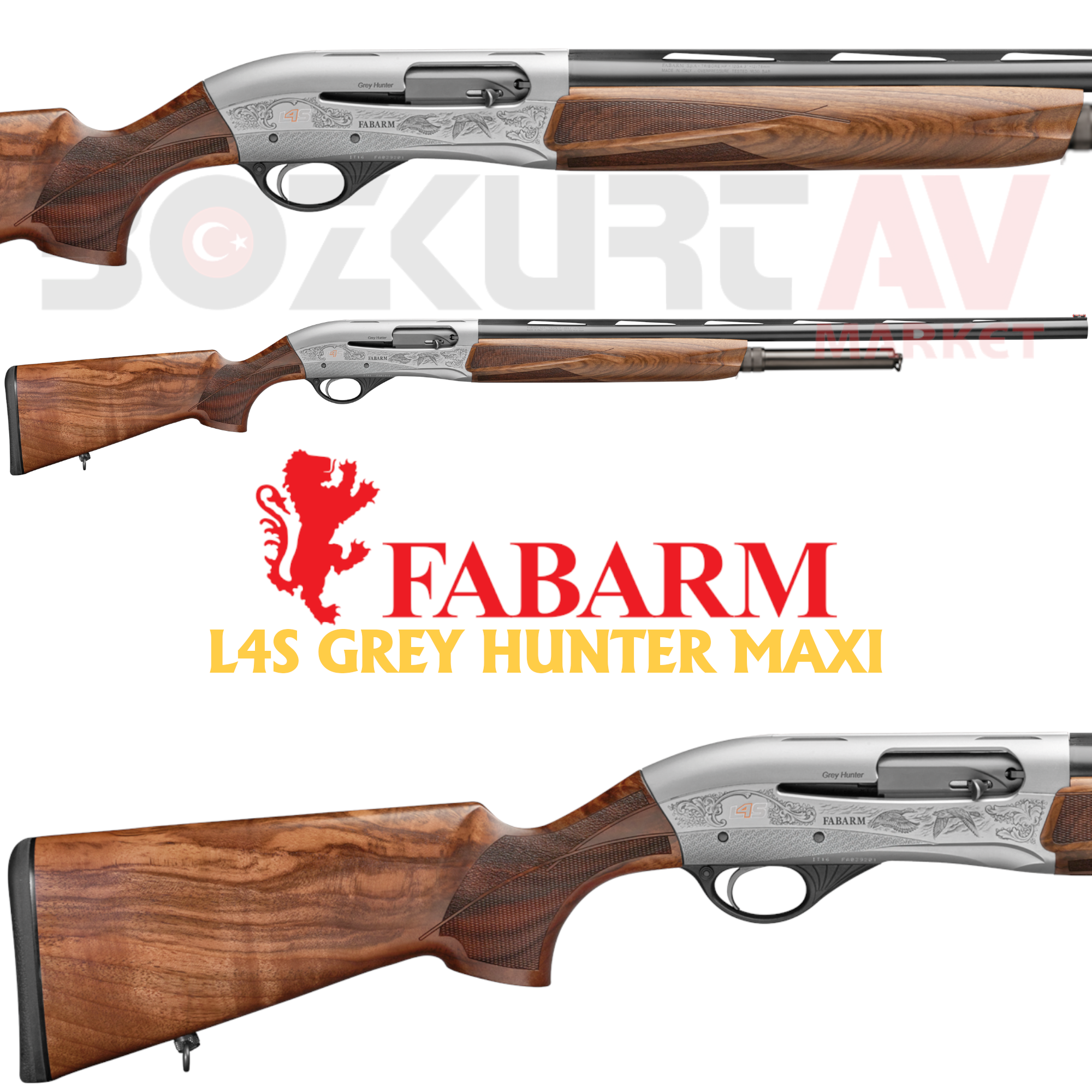 Fabarm L4S GREY HUNTER MAXI Otomatik Av Tüfeği
