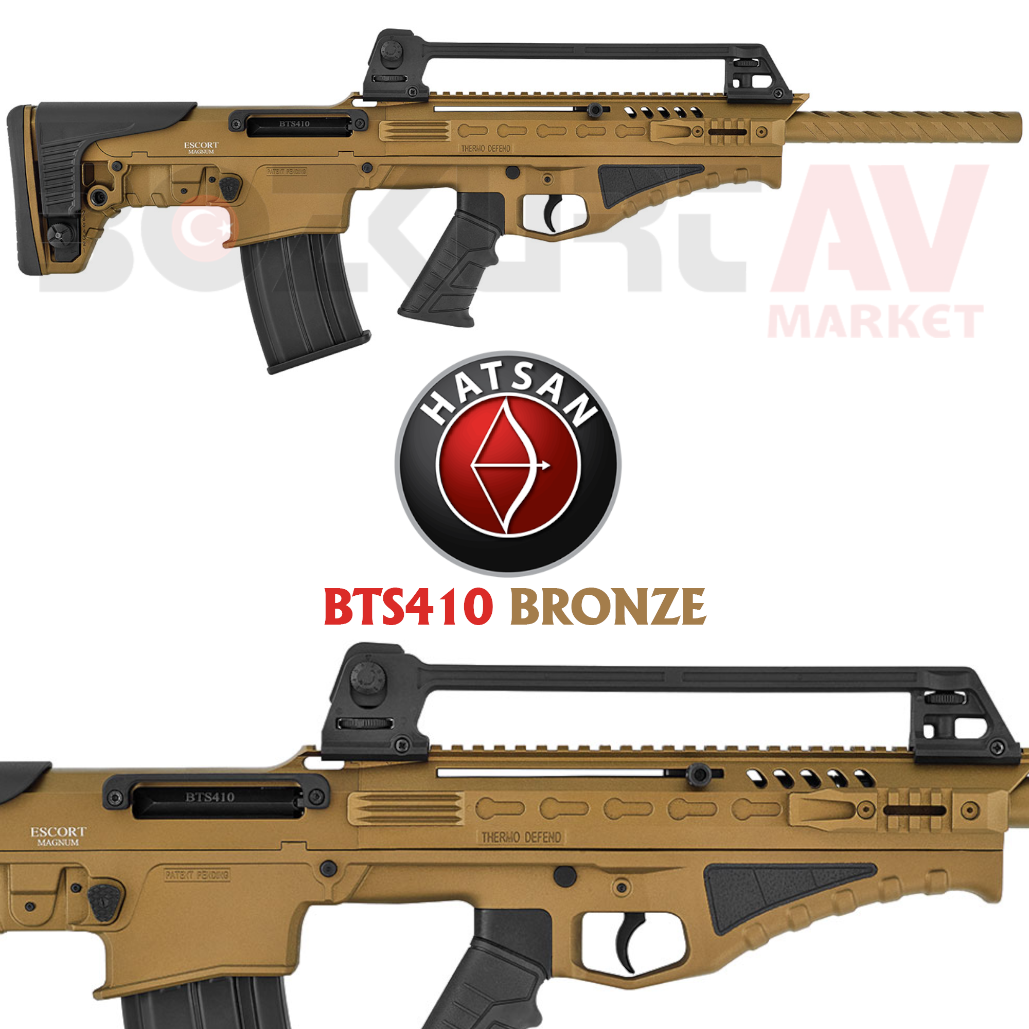 Hatsan Escort Magnum BTS410 Bullpup Bronze Otomatik Av Tüfeği
