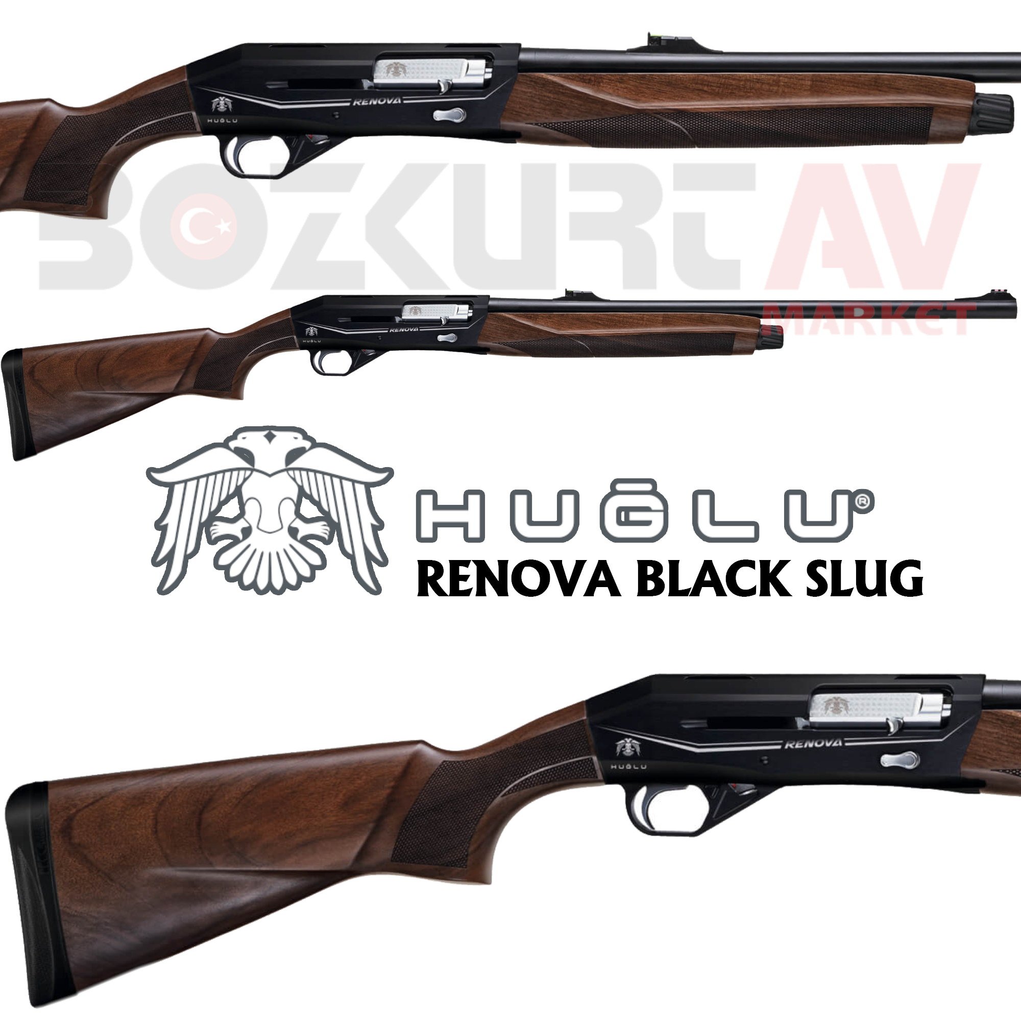 Huğlu Renova Black Slug Otomatik Av Tüfeği