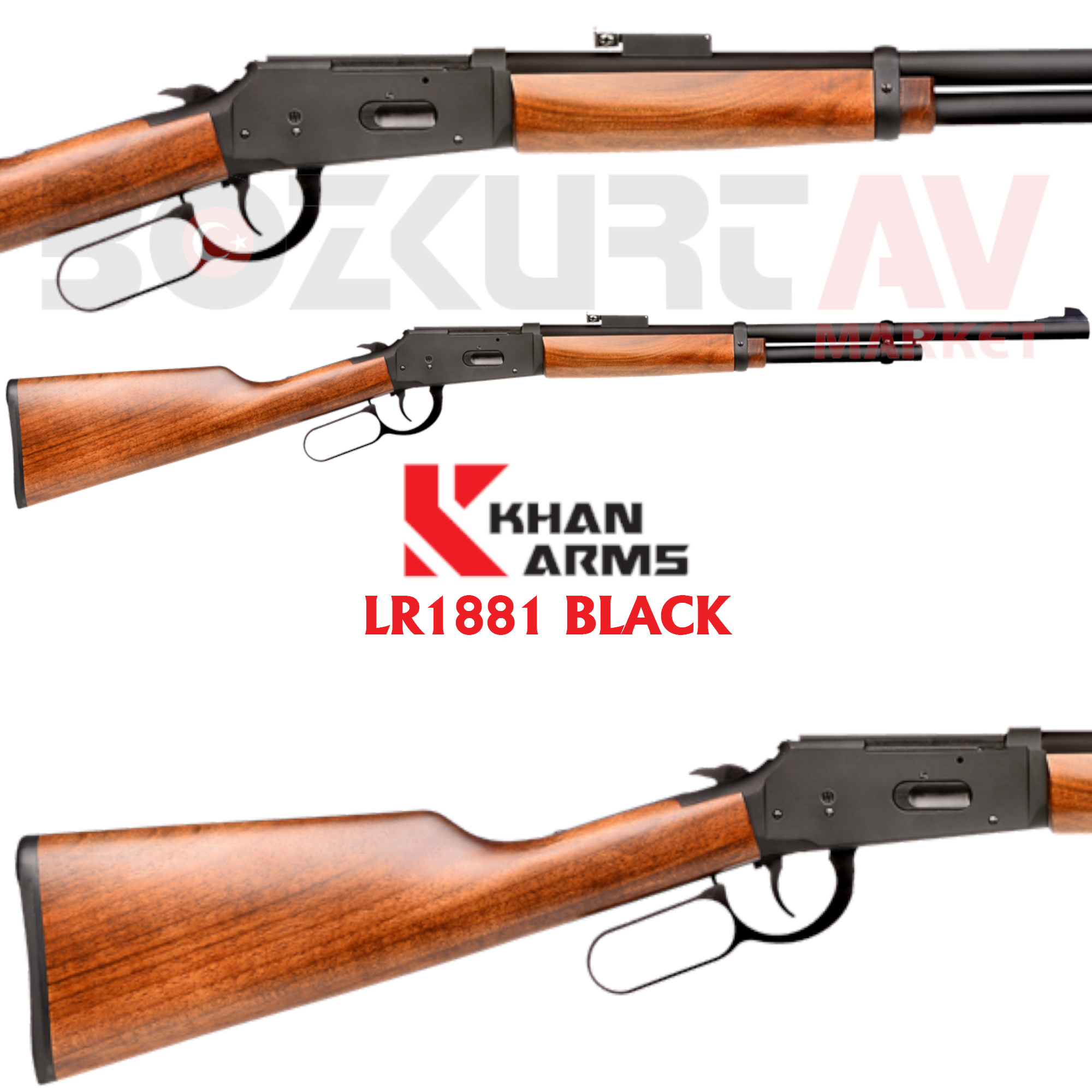 Khan Arms LR1881 Black Lever Action Av Tüfeği