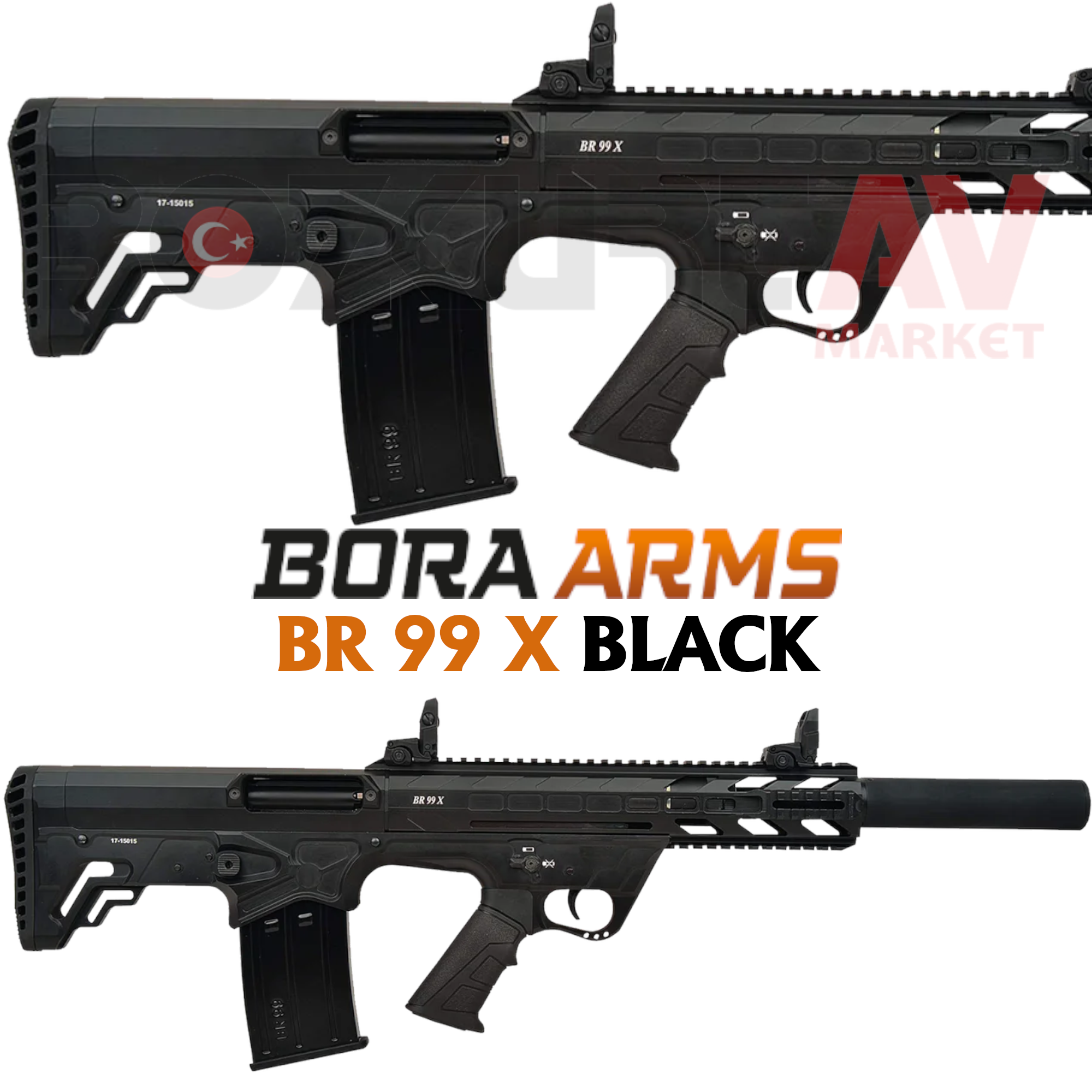 Bora Arms BR 99 X Bullpup Black Otomatik Av Tüfeği