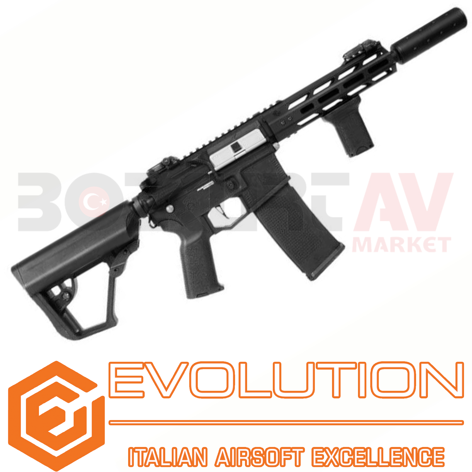 Evolution Ghost 3.0 Viper Silent OPS S Black Airsoft Havalı Tüfek (7,4V Li-Po Pil Hediyeli)