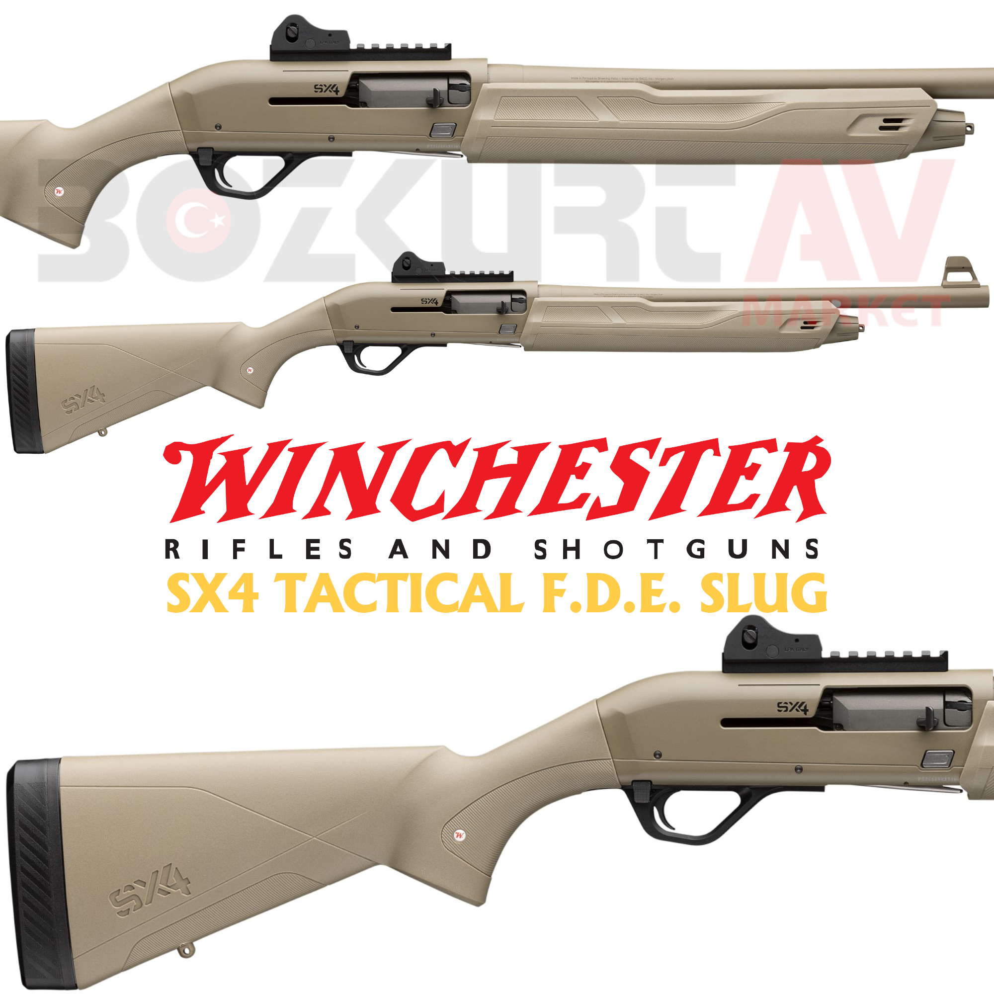 Winchester SX4 Tactical F.D.E. Slug Otomatik Av Tüfeği