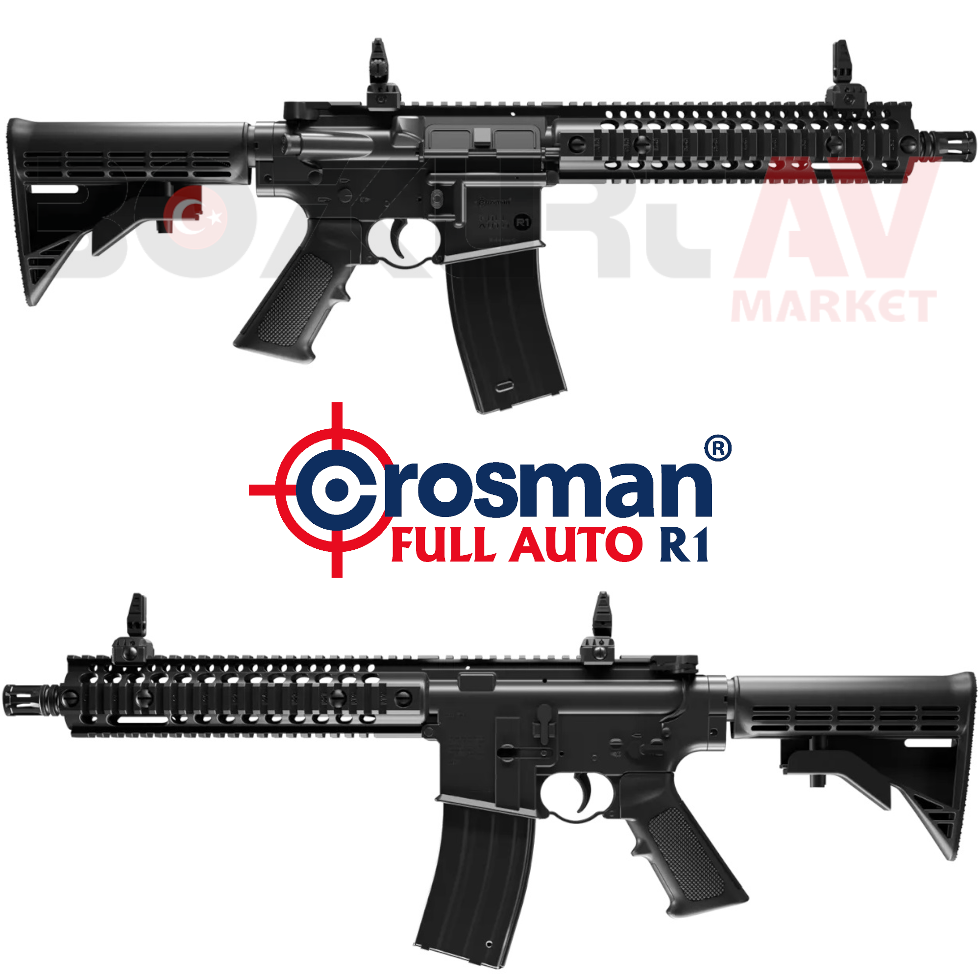 Crosman R1 Black Full Auto CO2 Havalı Tüfek