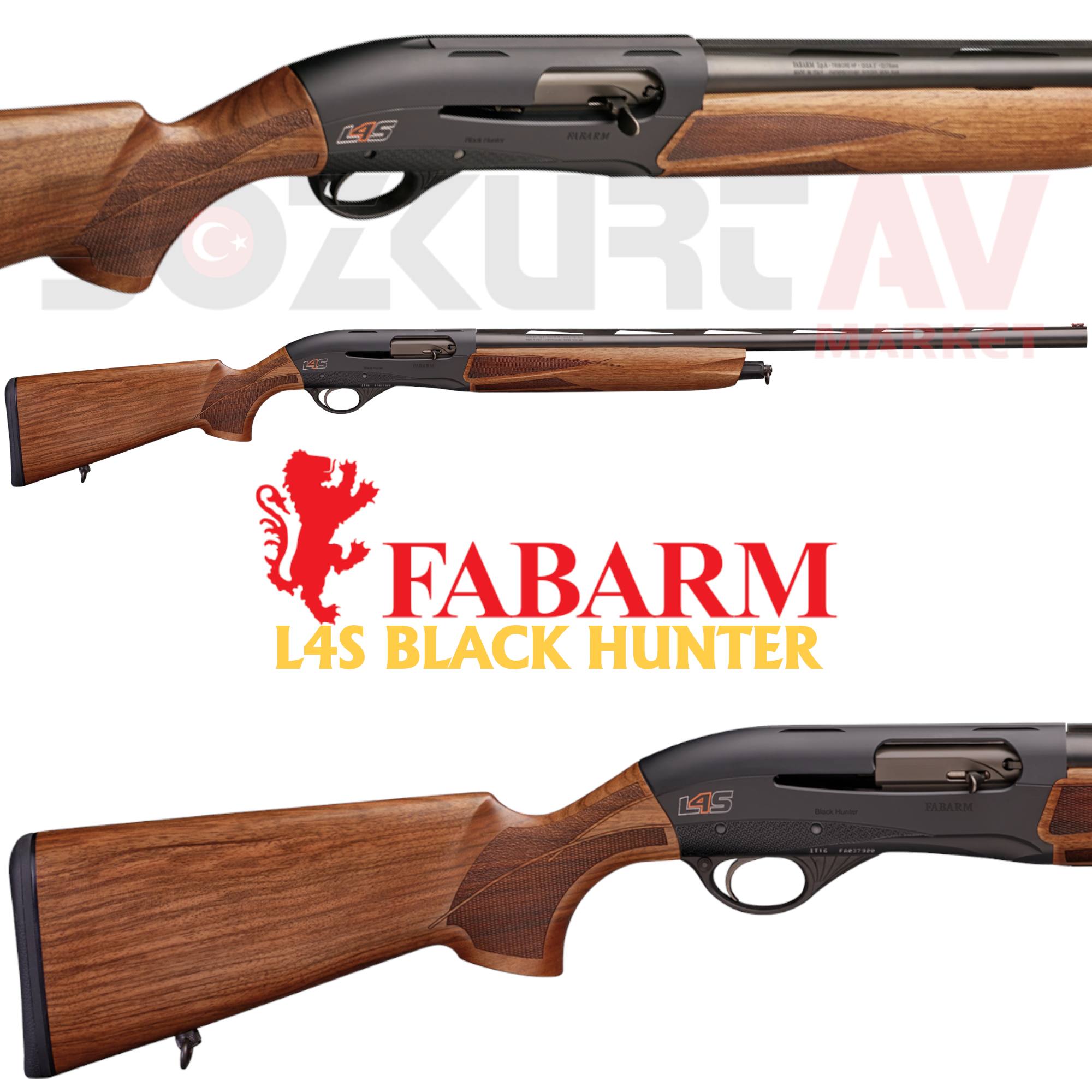 Fabarm L4S BLACK HUNTER Otomatik Av Tüfeği