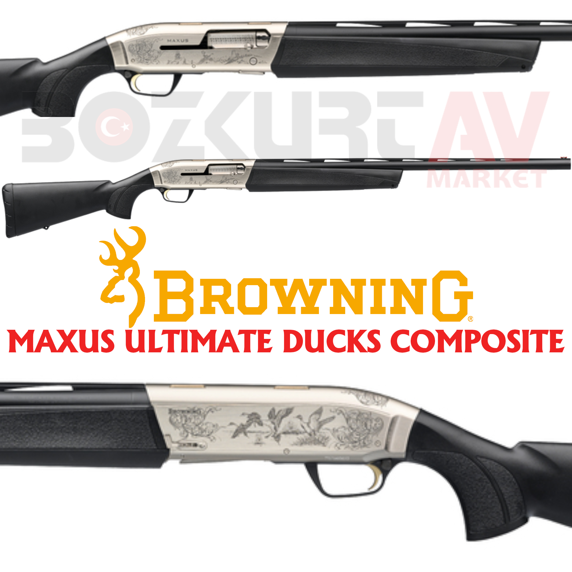 Browning Maxus Ultimate Ducks Composite Otomatik Av Tüfeği