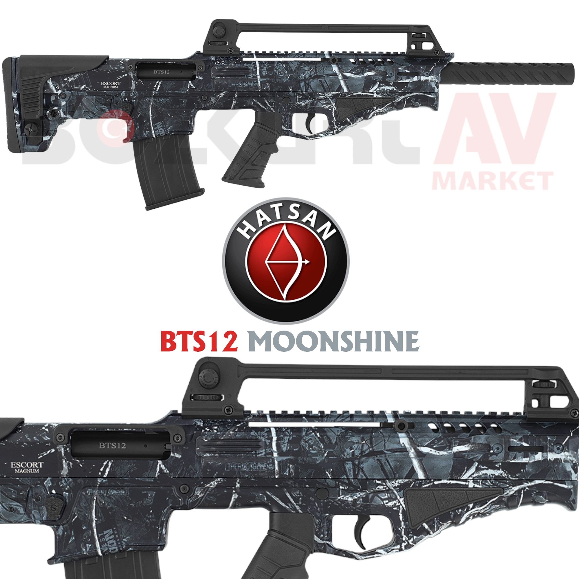 Hatsan Escort Magnum BTS12 Bullpup Moonshine Otomatik Av Tüfeği