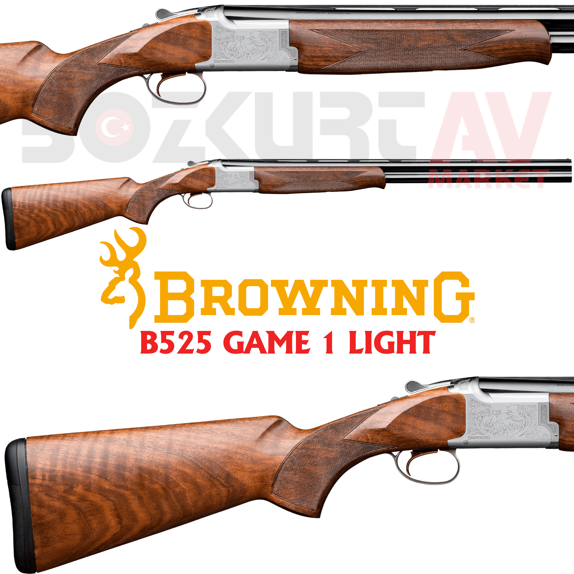 Browning B525 Game 1 Light Süperpoze Av Tüfeği