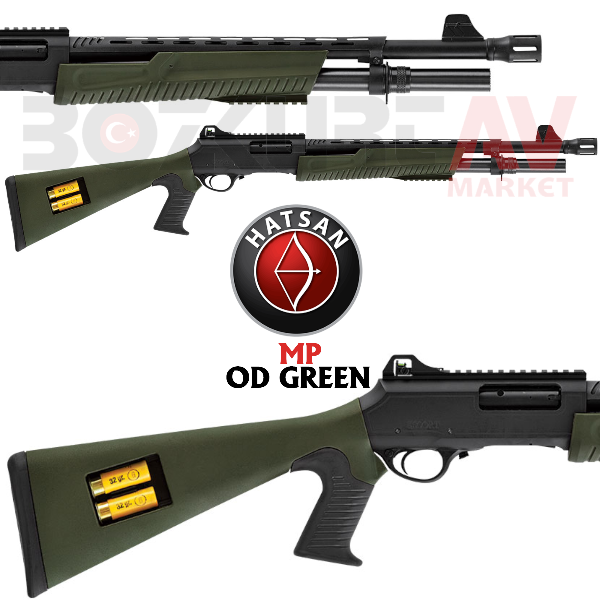 Hatsan Escort Magnum MP OD Green Pompalı Av Tüfeği